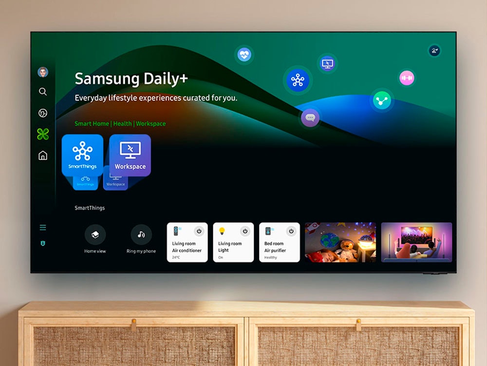 Samsung LED-Fernseher »GU55DU7179U«, 4K Ultra HD, Smart-TV, Crystal UHD, Q-Symphony, Dolby Surround Sound, Triple Tuner, Smart-Hub