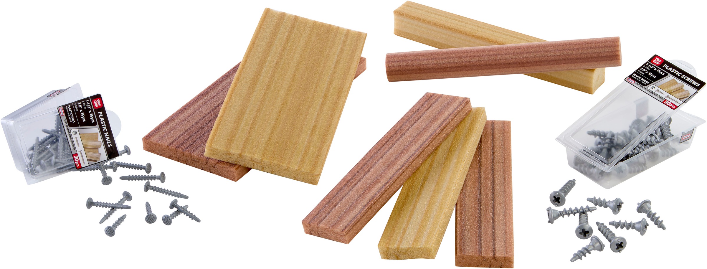 Image of Little Tikes Kinder-Werkzeug-Set "Creative Construction - Holz, Nägel und Schraubenset"