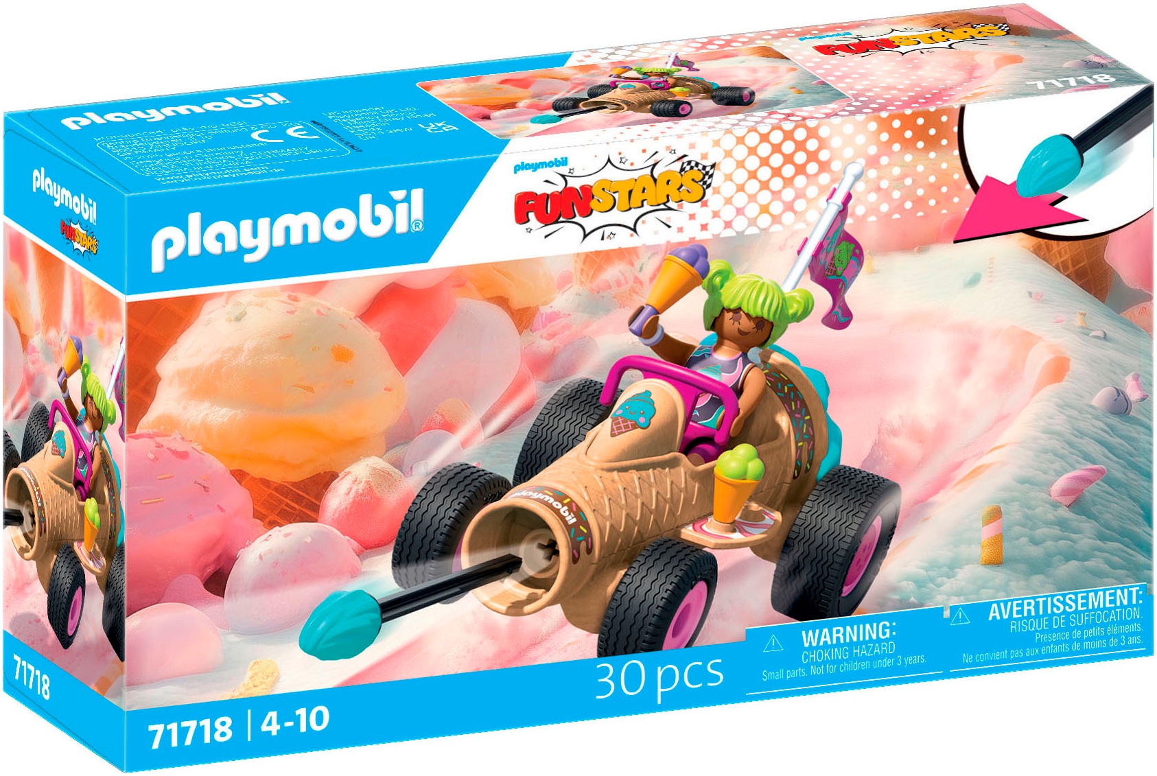 Playmobil Racing Ice Cream Cone - 71718 Playset | Size: 1 Pack
