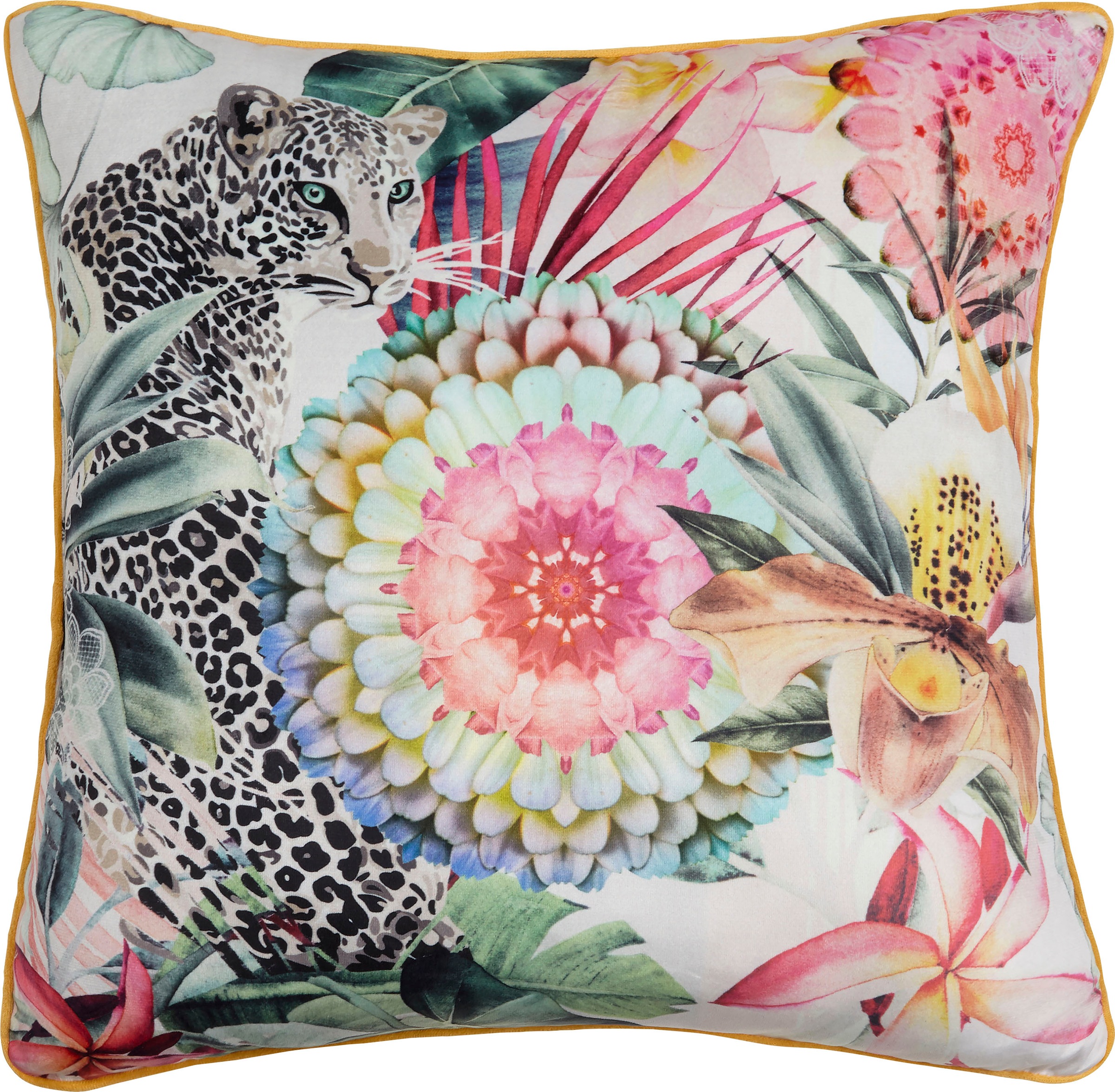 Image of hip Dekokissen »Verda«, (1 St., 1 48x48 cm Dekokissen-Mit Biese), mit Mandala bei Ackermann Versand Schweiz
