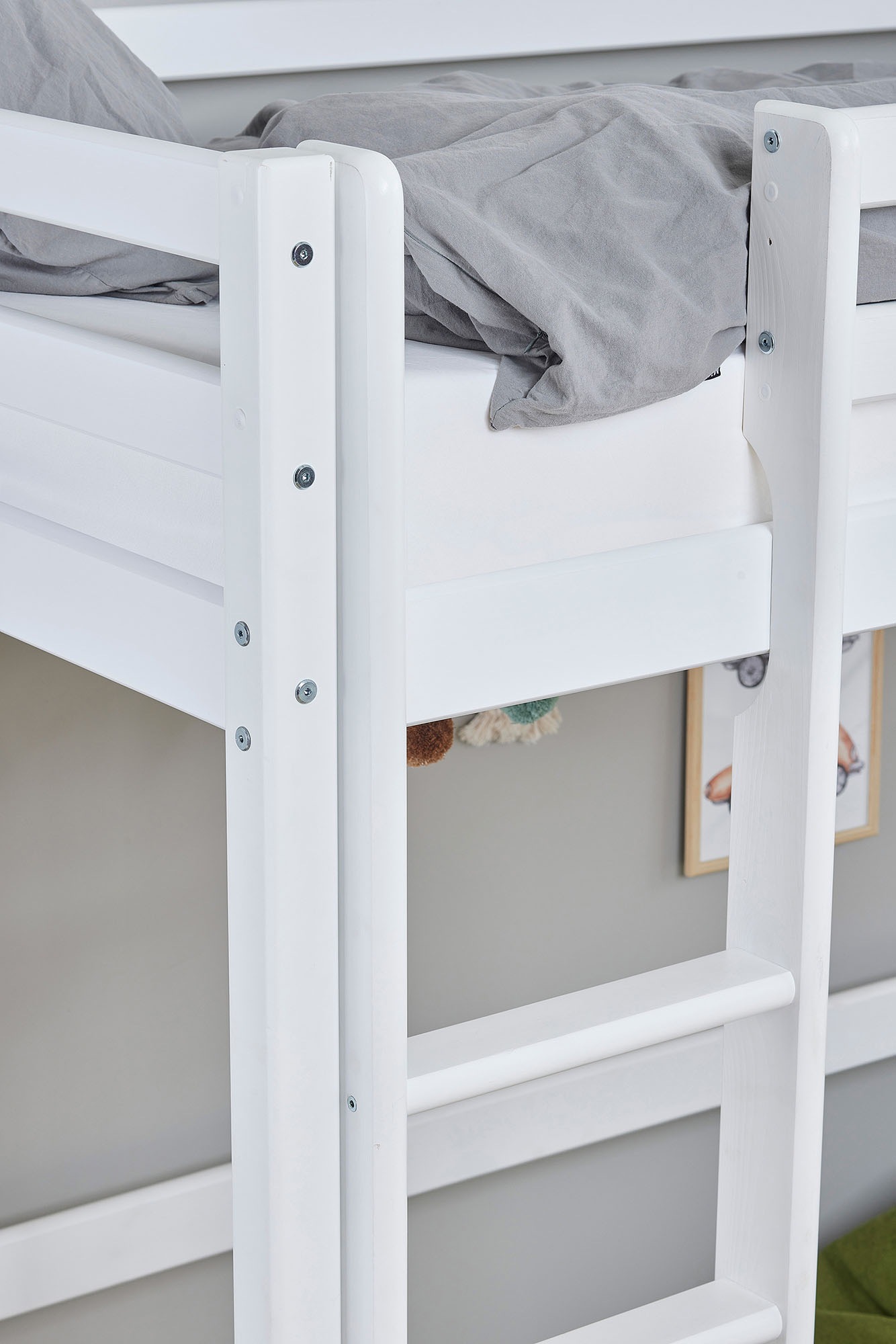 Hoppekids Hochbett »ECO Dream« 90x200 Massiv, umbaubar zum Einzelbett