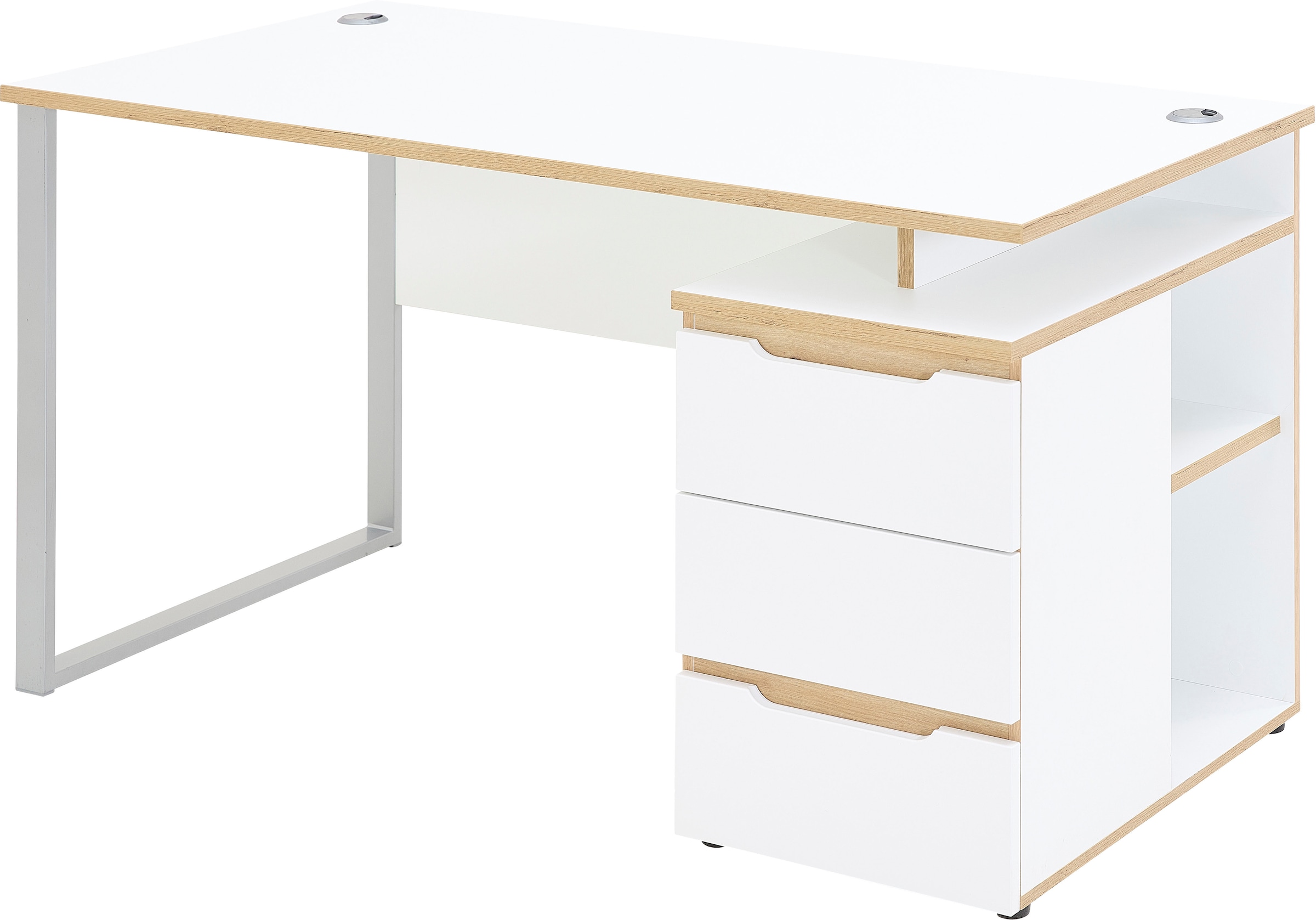 Innostyle Bureau »Memphis Schreibtisch, 150x77x73cm (B/H/T)« 1 cuis tlg. protection d’angle ABS, surface Soft Touch