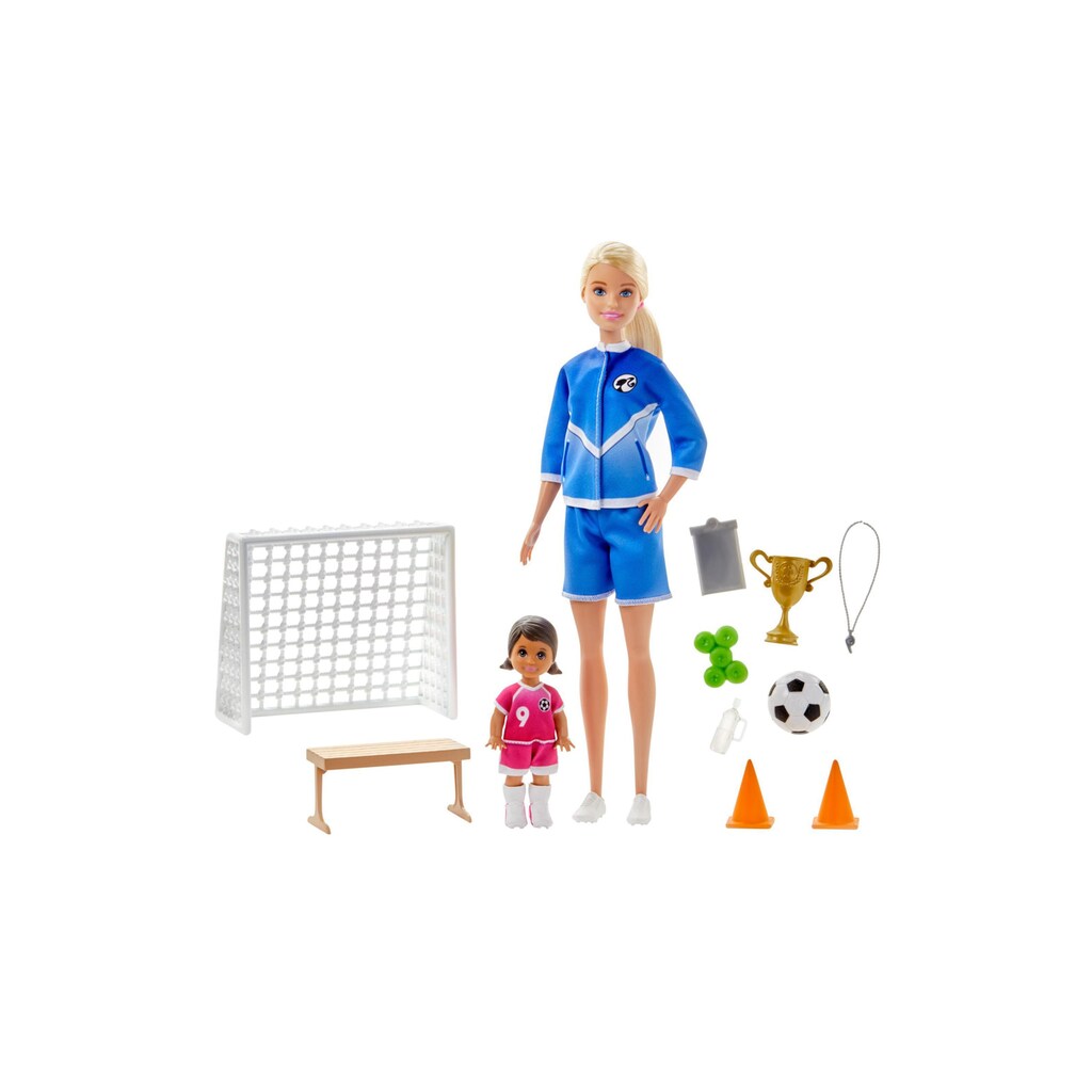 Barbie Spielfigur »Fussballtrainerin«, (Set)
