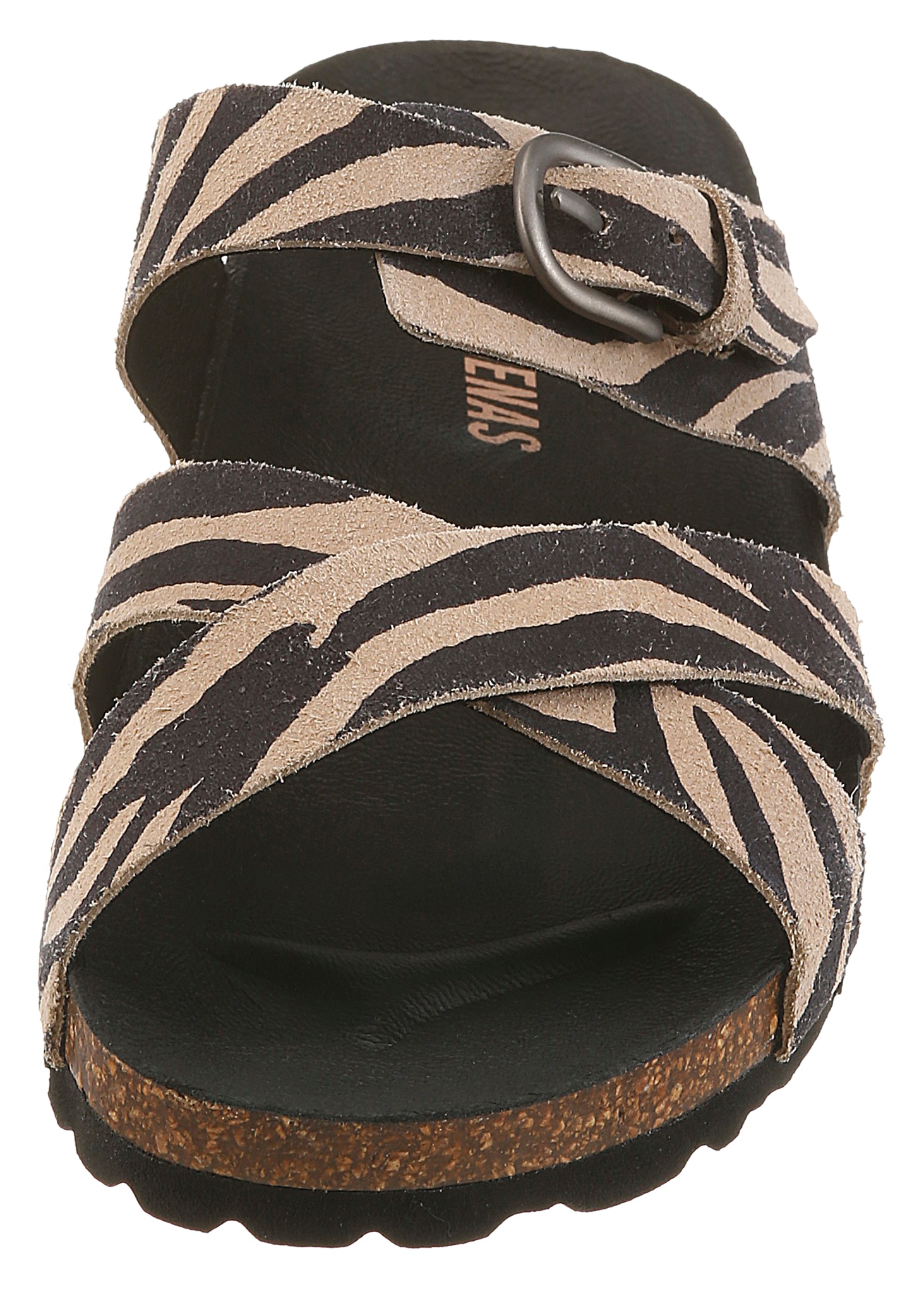 VERBENAS Pantolette »RUBI ZEBRA«  Chaussure d'été, chaussure de plage, chausson avec boucle réglable