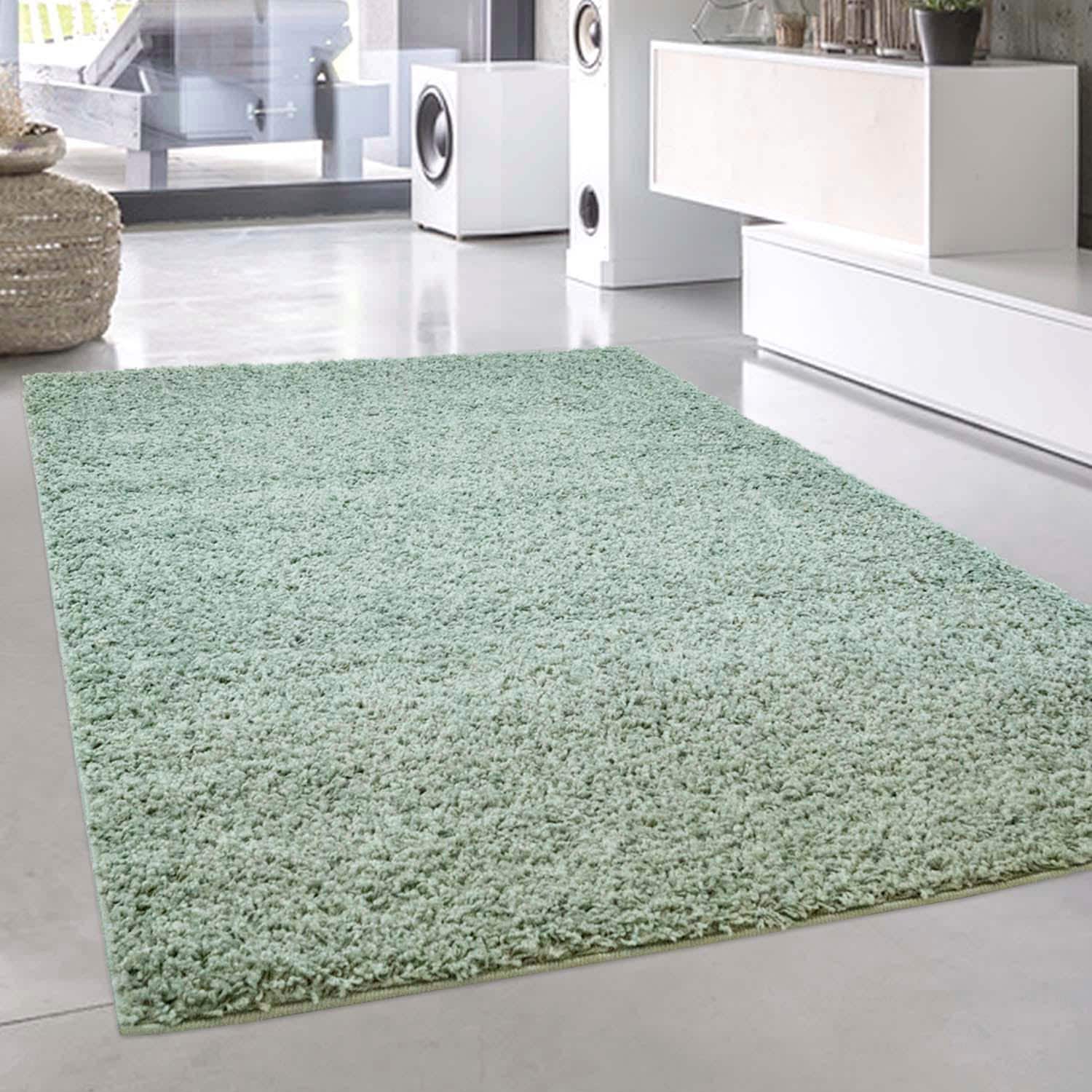 Image of Carpet City Hochflor-Teppich "Pastell Shaggy300" rechteckig 30 mm Höhe Shaggy Hochflor Teppich, Uni Farben, Weich