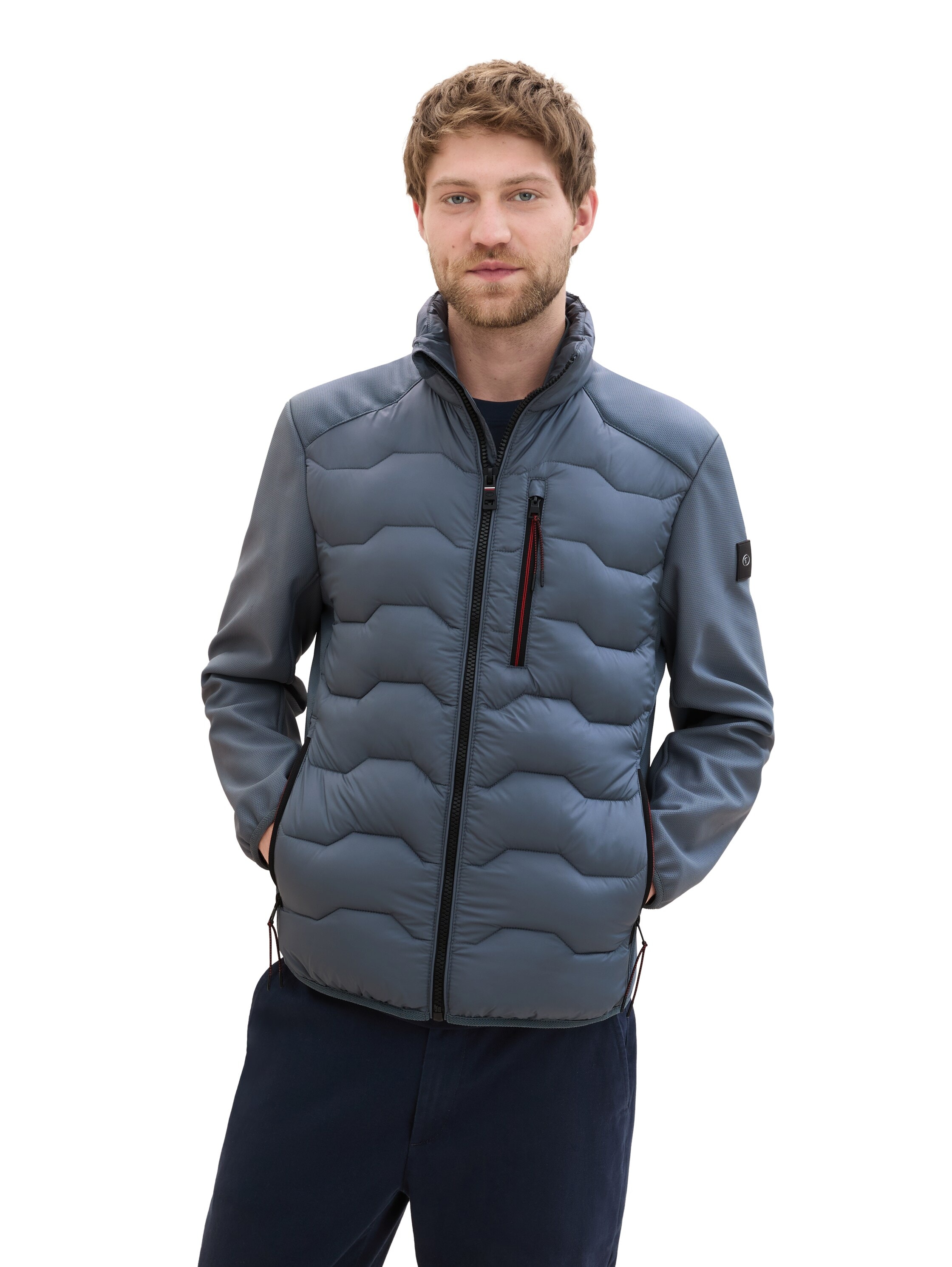 TOM TAILOR Hybridjacke, ohne Kapuze, mit Stehkragen