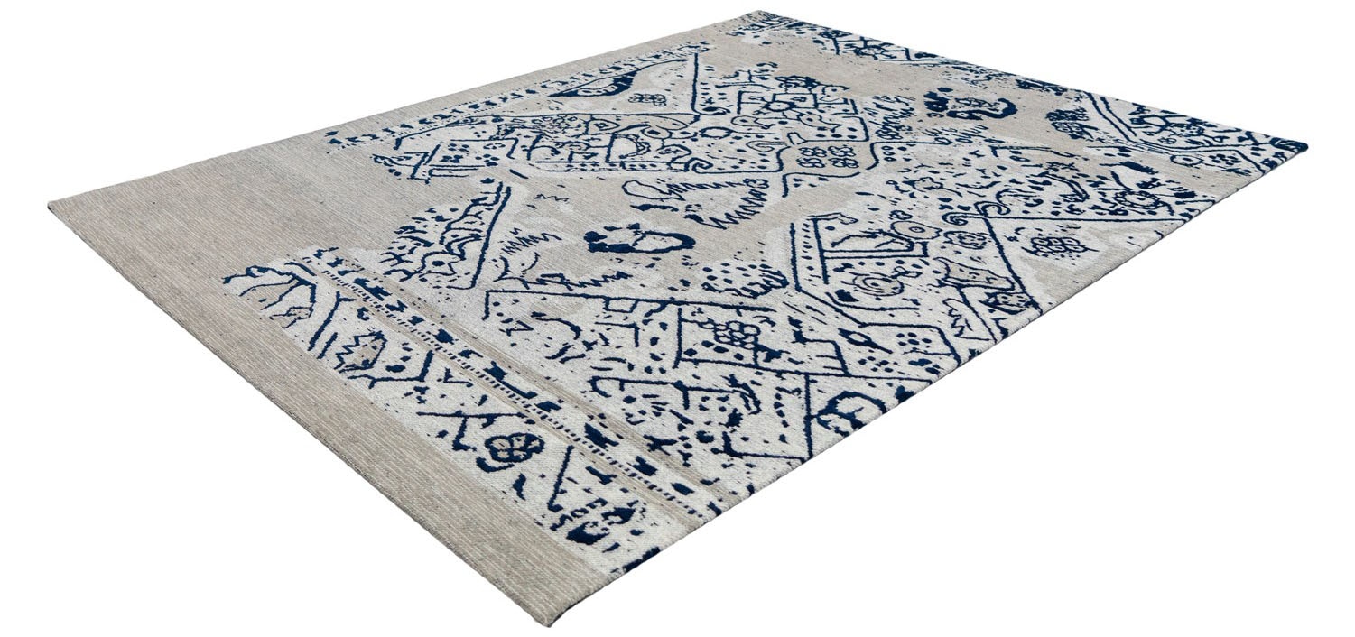 Kayoom Teppich »River 120« rechteckig 10 mm Höhe Jacquard, Retro- und Vintage-Design, Baumwollrücken