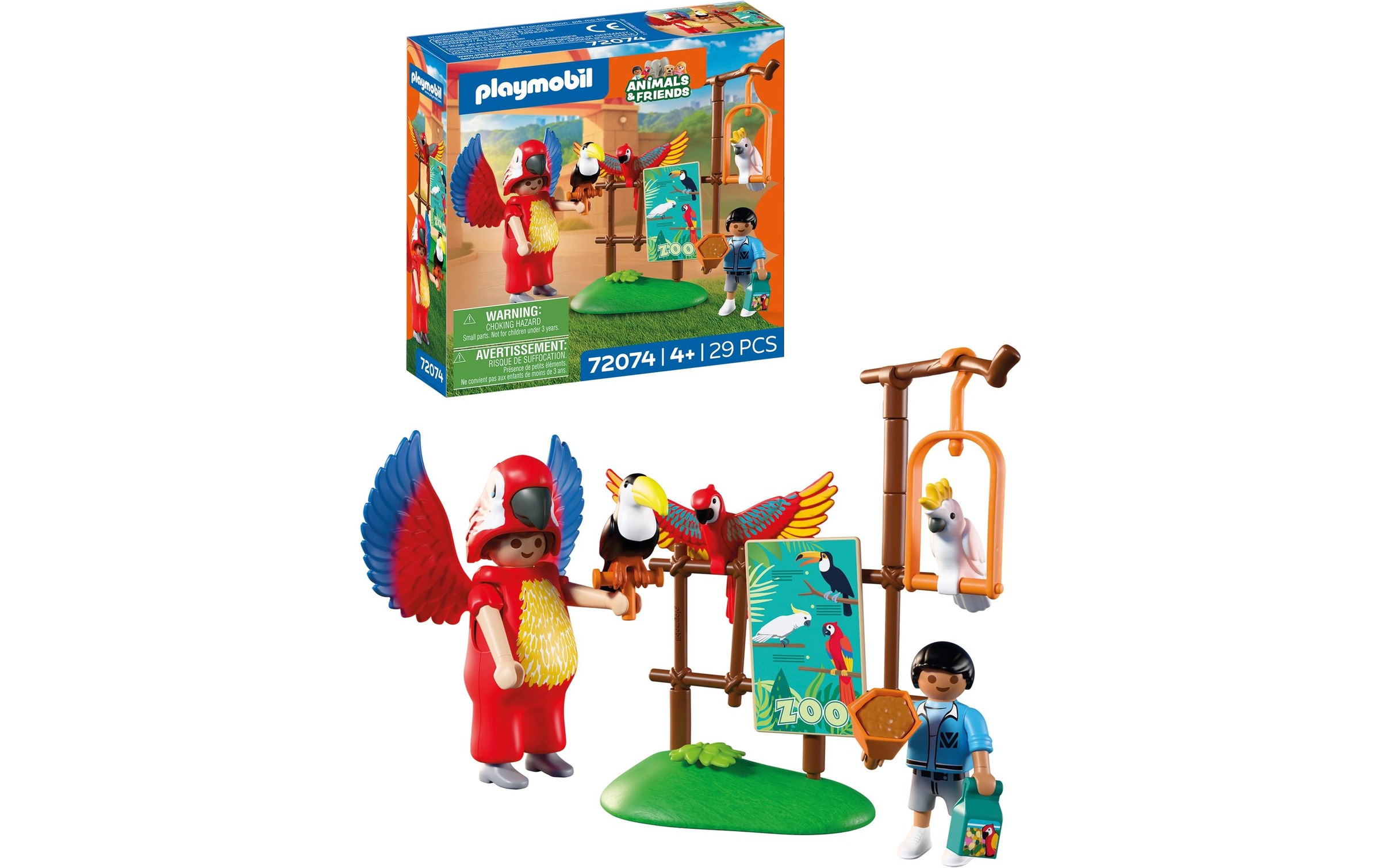 Playmobil® Jeu de construction »Zoo: Maskottchen (72074), Animals & Friends«