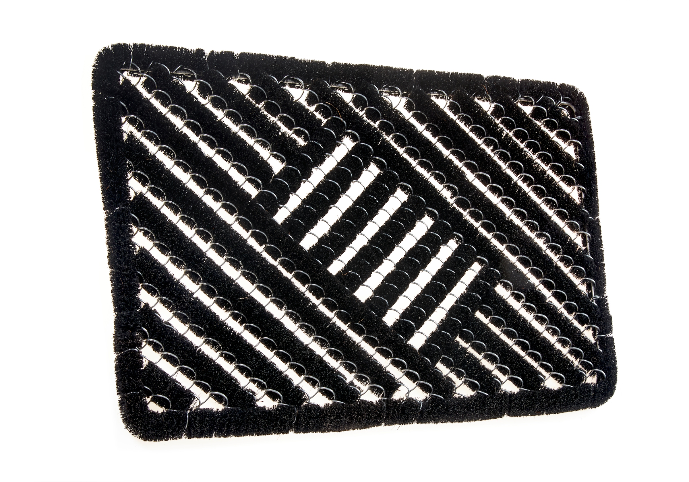 Image of HANSE Home Fussmatte "Grid Brushes Mat, Türmatte" rechteckig 33 mm Höhe Gitter, Robust, Bürsten, Innen, Aussen, Schmutzabtreter, Wetterfest