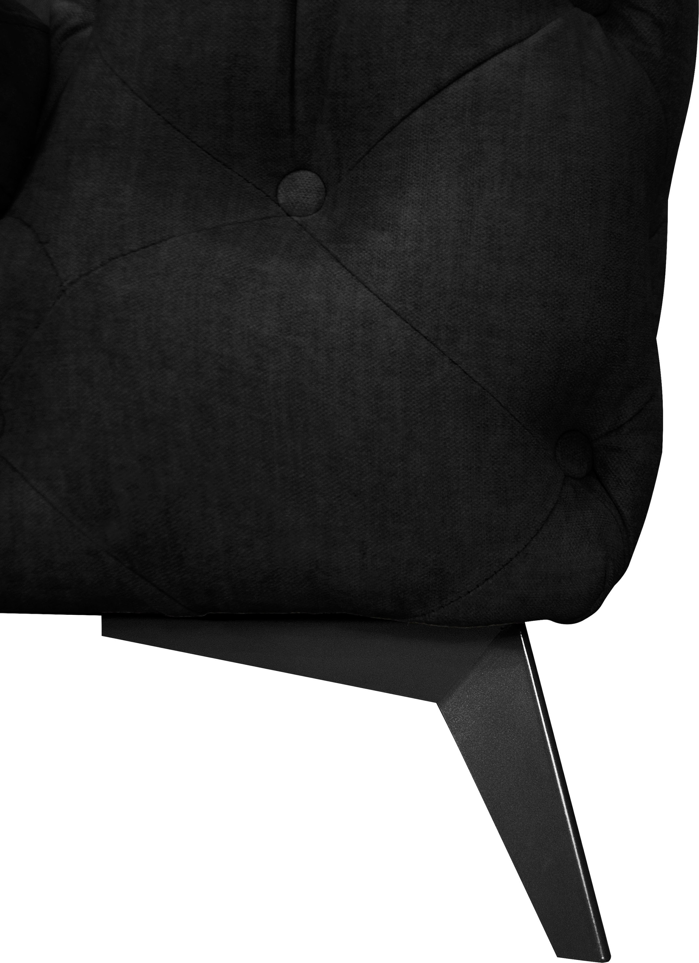 Leonique Chesterfield-Sessel »Glynis Sessel«, aufwändige Knopfheftung, moderne Chesterfield Optik, Fussfarbe wählbar