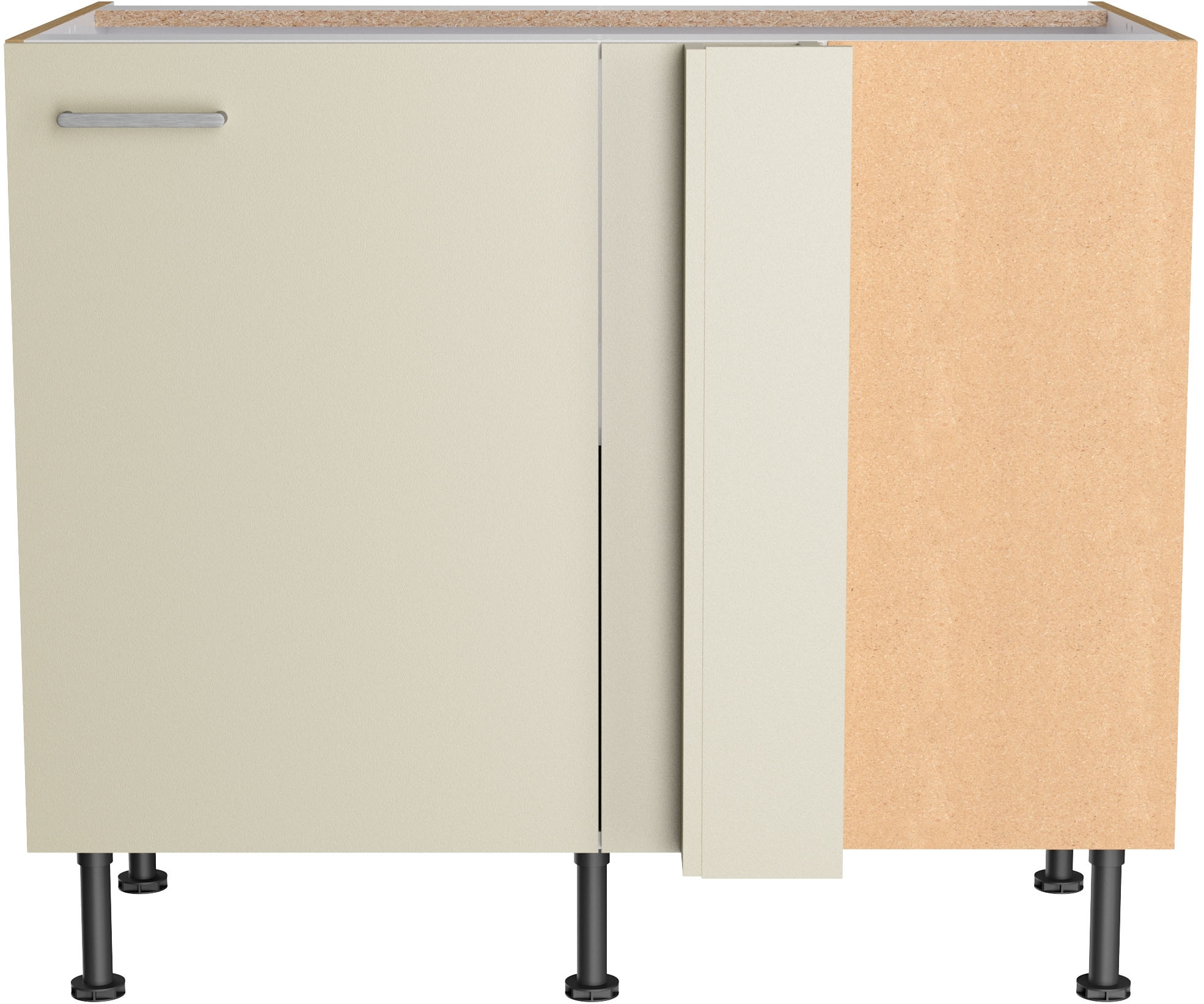 KOCHSTATION Meuble bas d'angle »KS-Lucy« Breite 100 cm, mit  1 Tür, Soft-Close, höhenverstellbare Füsse