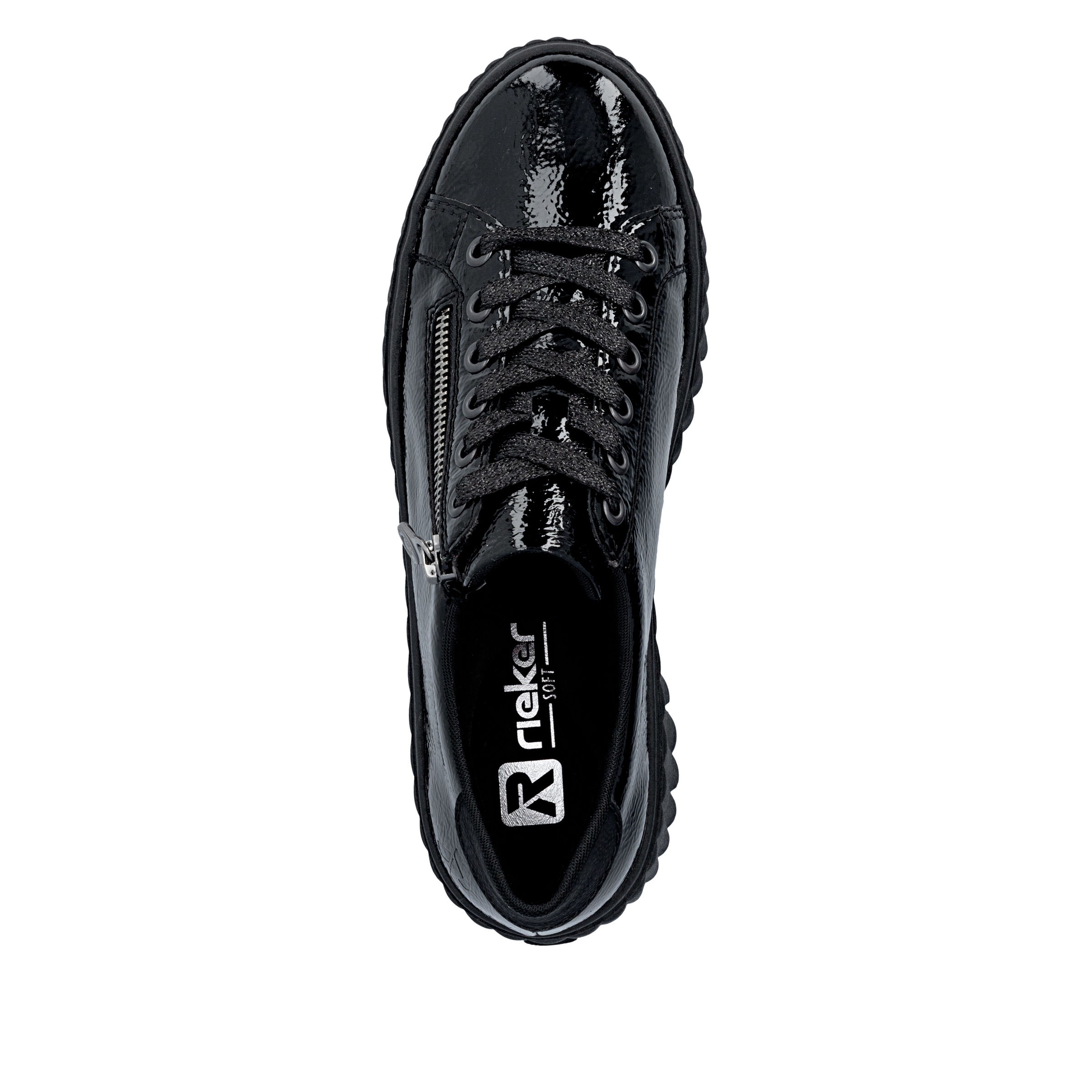Rieker Baskets à plateforme  chaussure de loisir, chaussure basse, à lacets avec semelle compensée