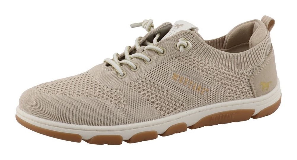 Image of Mustang Shoes Slip-On Sneaker "Sue" Freizeitschuh, Halbschuh, Slipper mit Logoschriftzügen