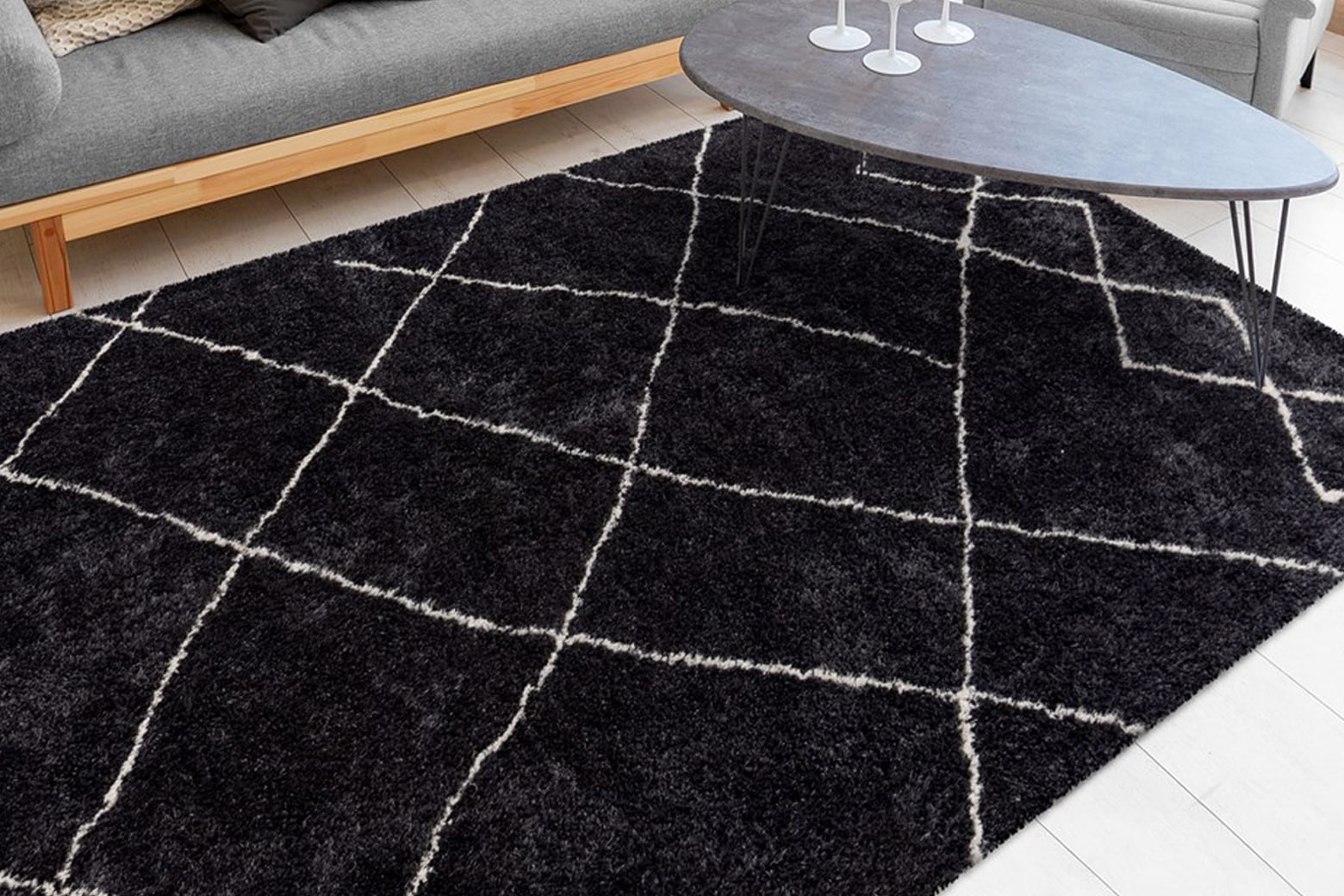 Image of calo-deluxe Hochflor-Teppich "Elvar-5000" rechteckig 27 mm Höhe besonders weich durch Microfaser, Wohnzimmer