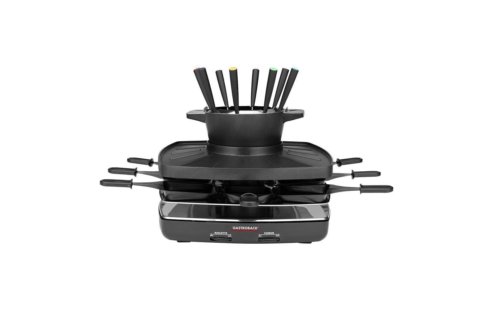 Gastroback Raclette und Fondue-Set »Kombination Raclette-Fondue Set 2 in 1«, 1200 W