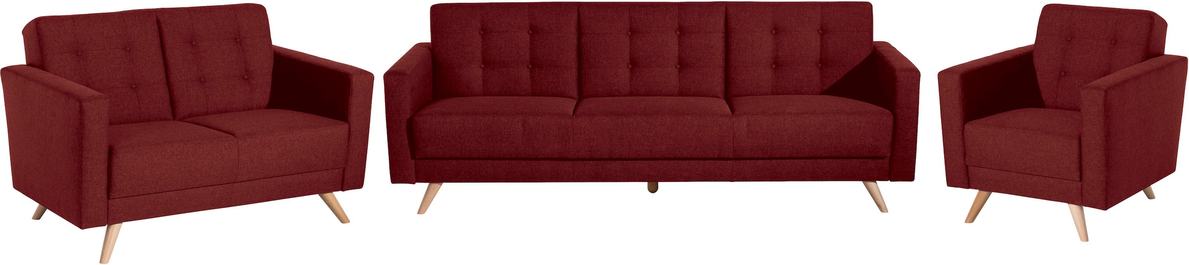 Max Winzer® 3-Sitzer »Julius«, Schlafsofa, inklusive Bettfunktion & Bettkasten, Breite 224 cm