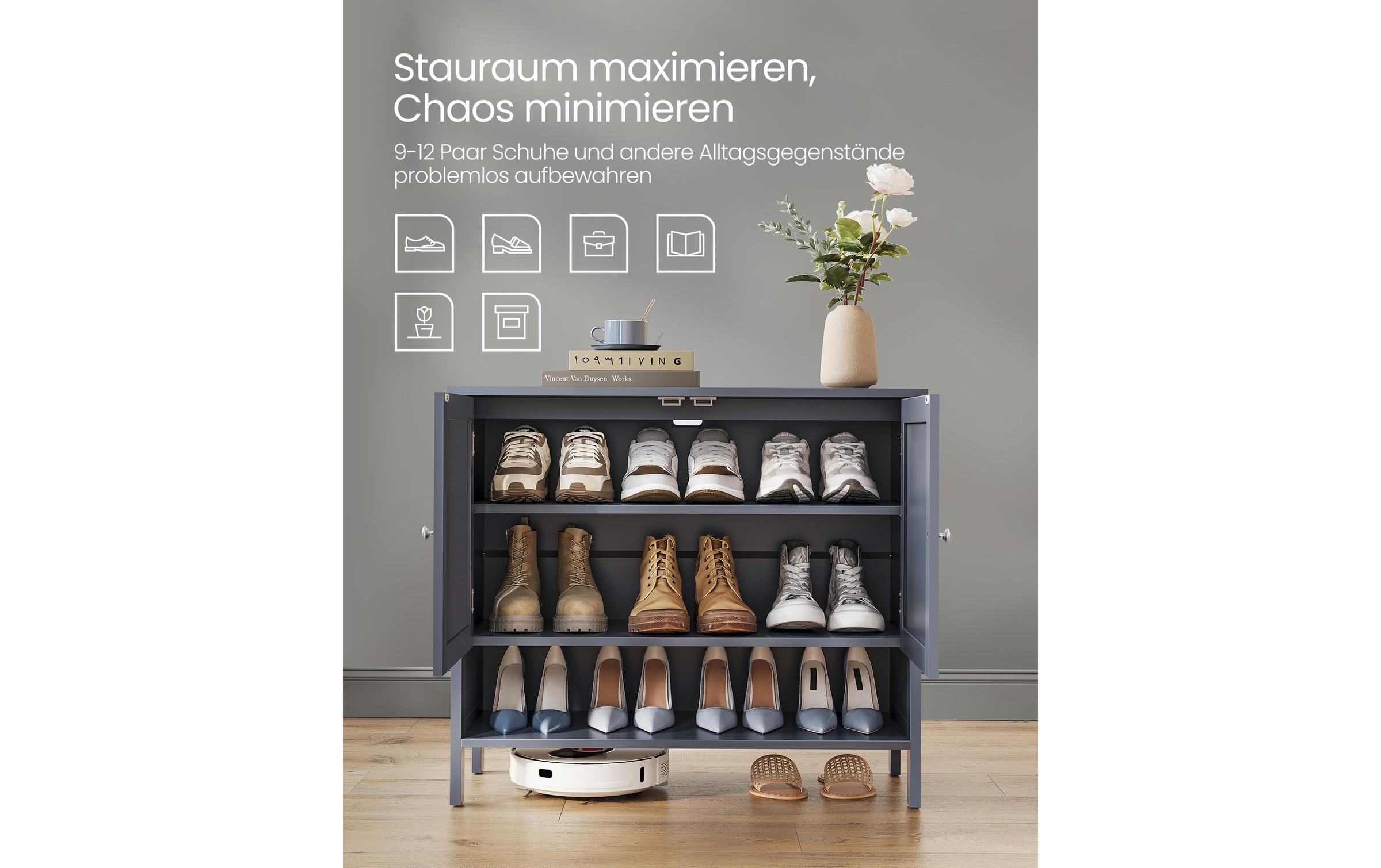 VASAGLE Schuhschrank »Landhausstil«