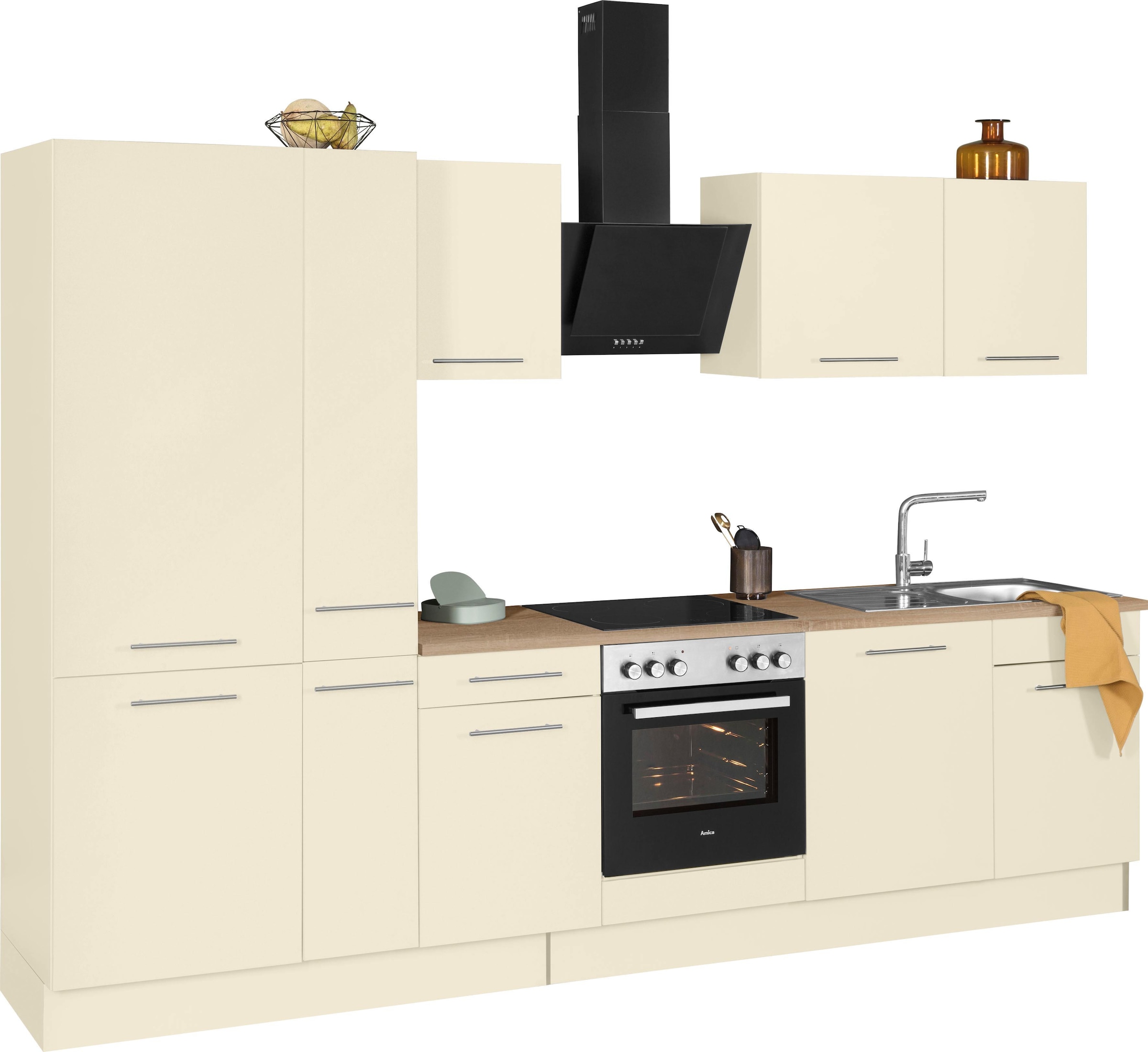 wiho Küchen Küchenzeile »Ela« Breite 310 cm, Soft-Close-Funktion, höhenverstellbare Füsse