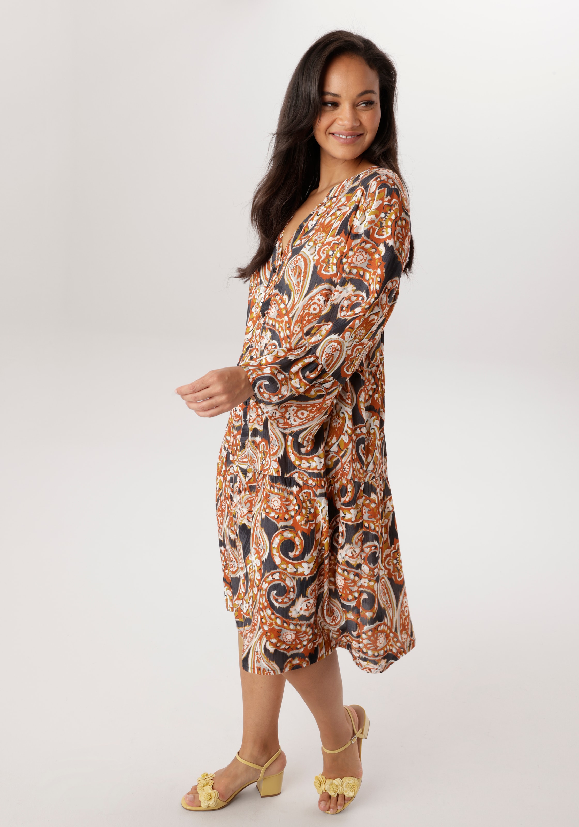 Aniston PLUS Robe tunique in trendigen Paisleydessin - NEUE KOLLEKTION