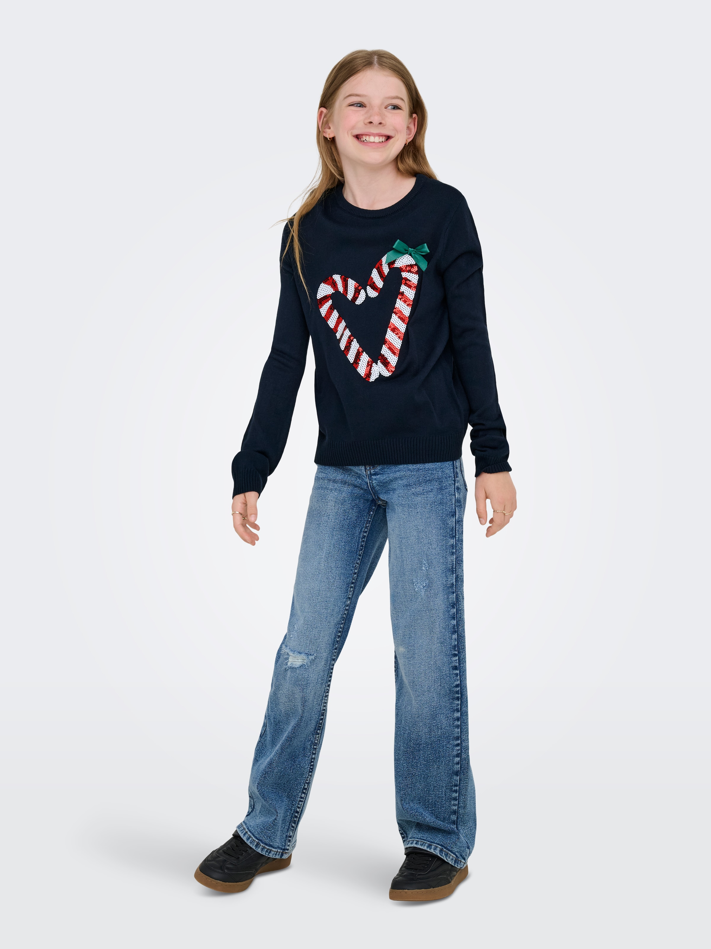 KIDS ONLY Weihnachtspullover »KOGXMAS SHINE LS ONECK BOX KNT«