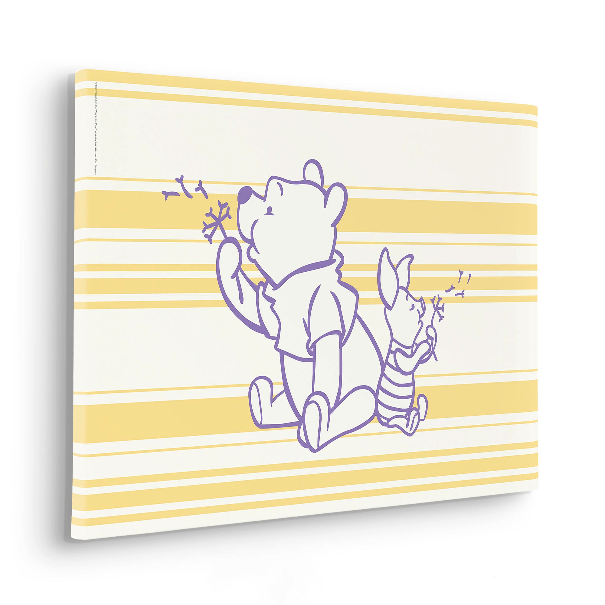 Image of Komar Leinwandbild "Winnie the Pooh Dandelions - Grösse 40 x 60 cm" Natur 1 Stk. tlg. Keilrahmenbild mi Echtholzrahmen