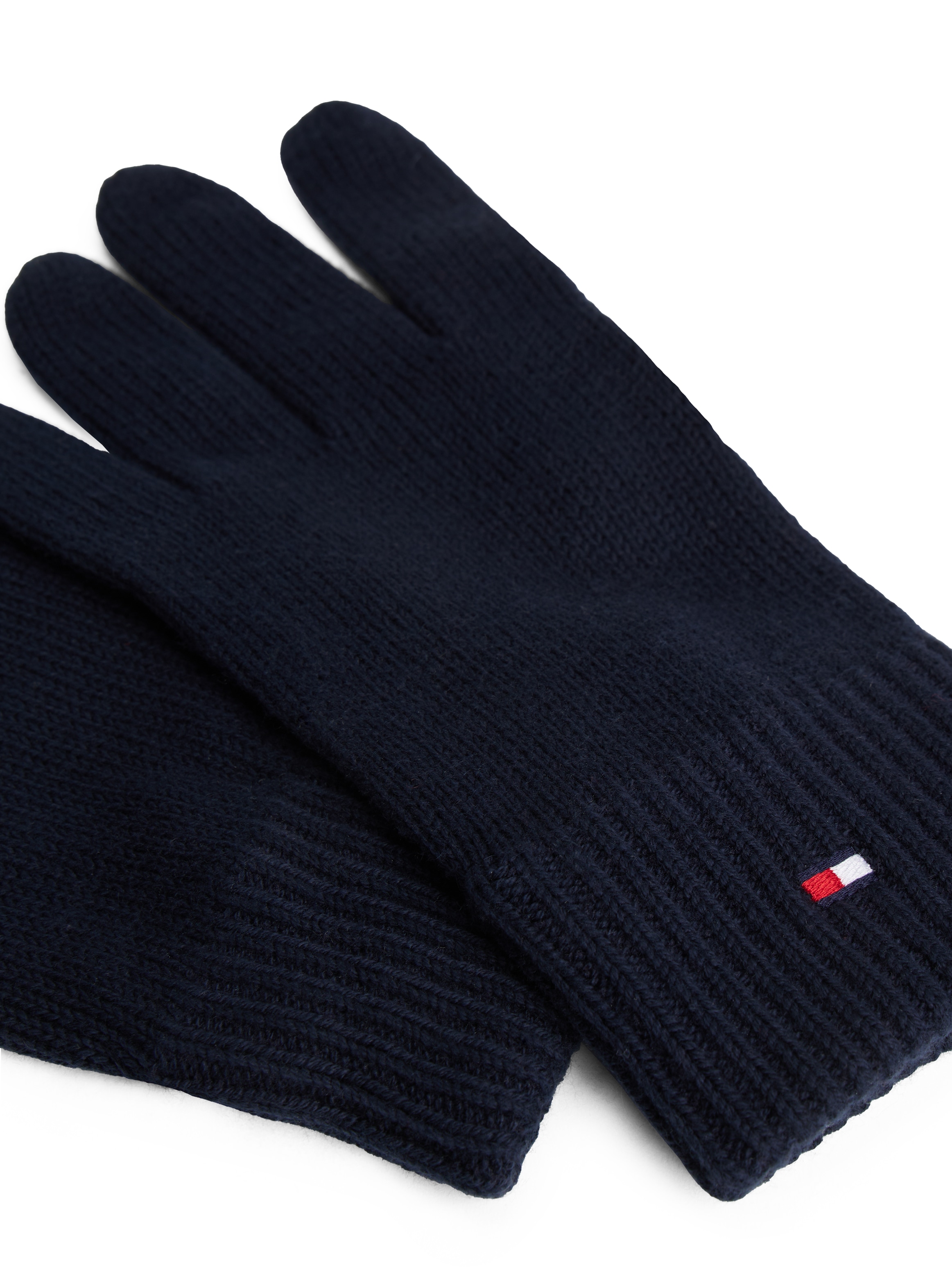 Tommy Hilfiger Gants tricotés »ESSENTIALS FLAG GLOVES« mit Logostickerei