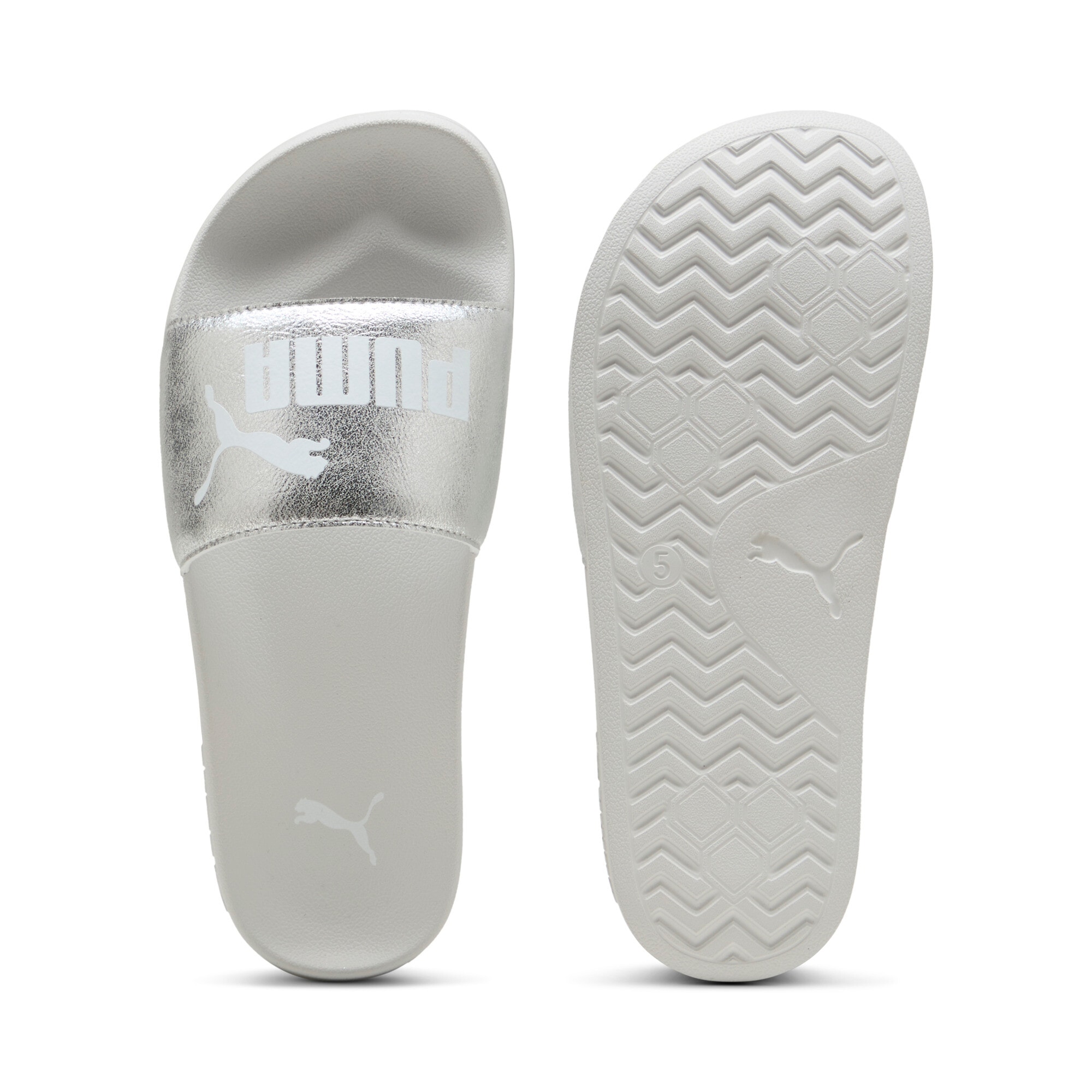 PUMA Sandale de bain »LEADCAT 2.0 METALLIC WHISPER«  bedruckte Optik, ohne Verschluss, leicht profilierte Laufsohle