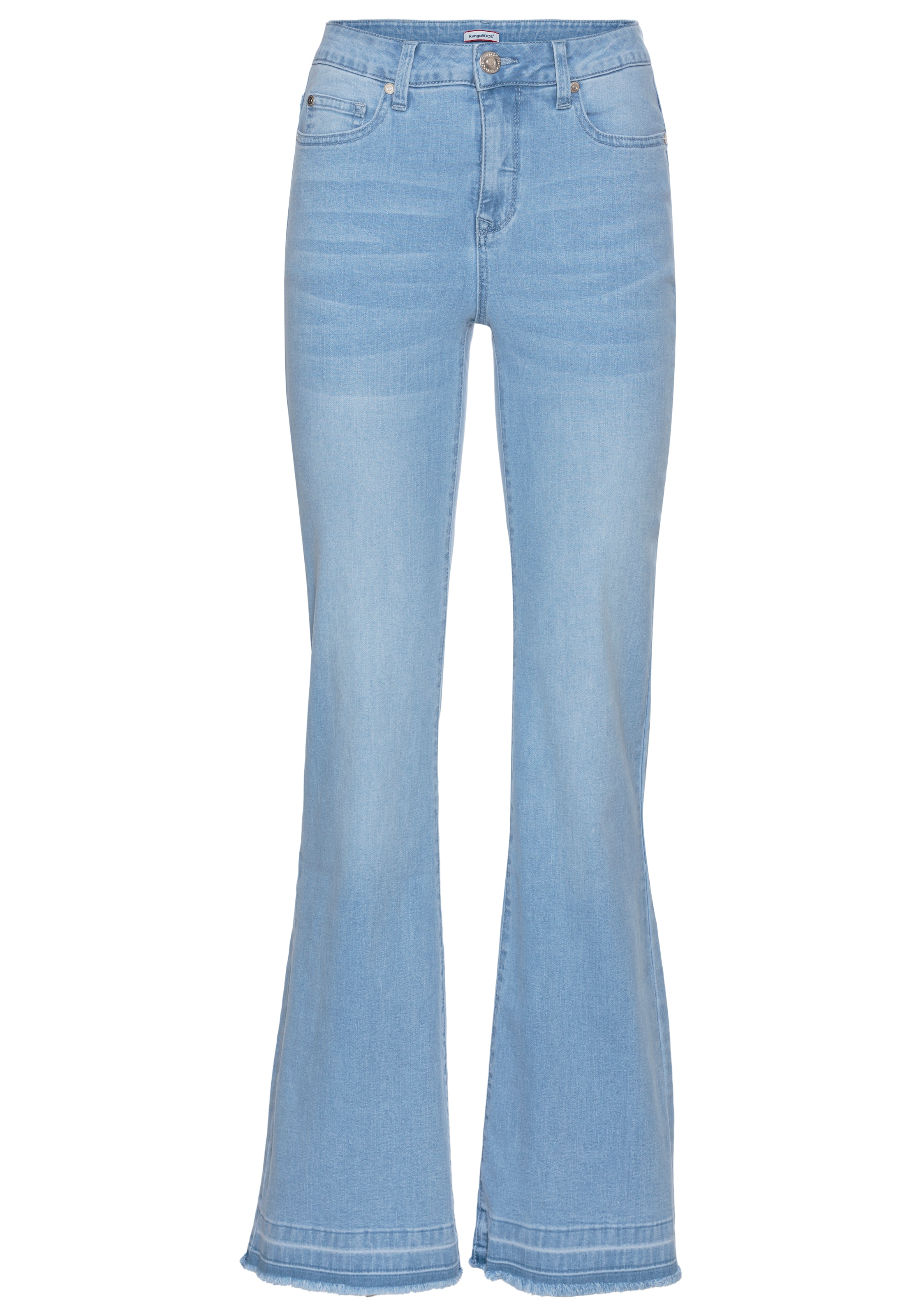 KangaROOS Weite Jeans, Flare Weite Jeans High Waist