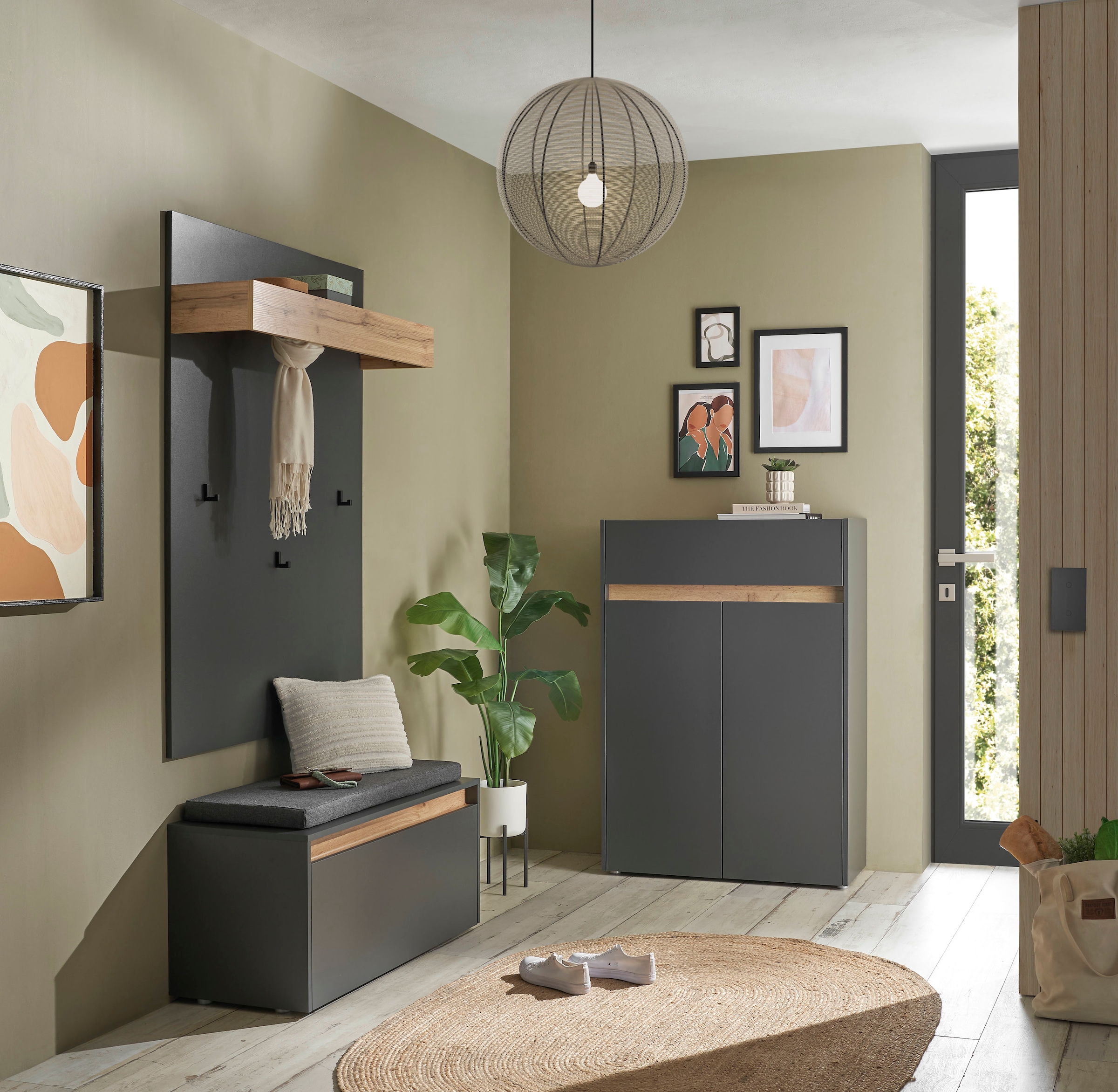 INOSIGN Ensemble de vestiaires »City/Giron, moderne Garderobe, viel Stauraum, ca. 24 Schuhe« Set, 3 cuis tlg.