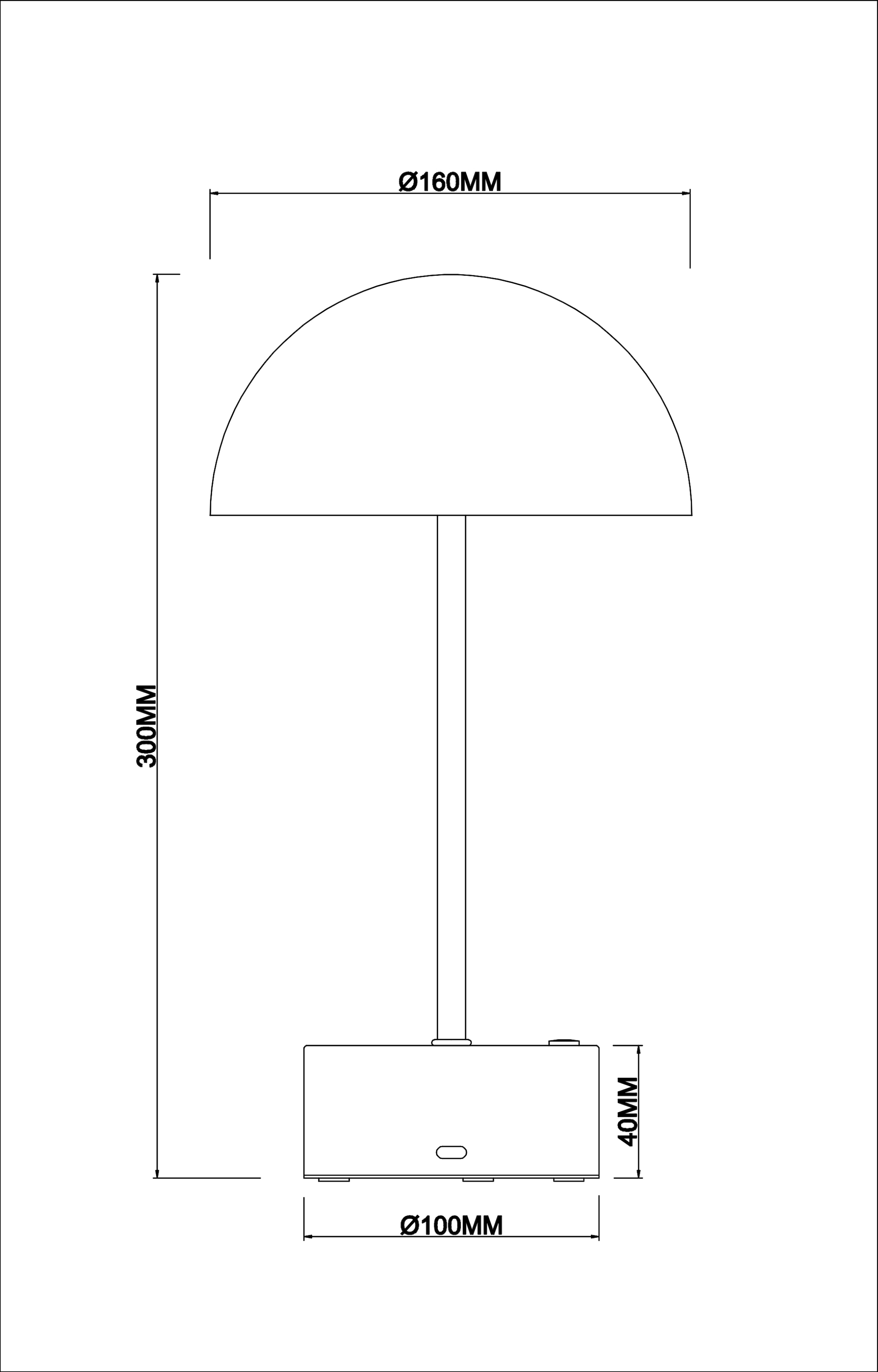 GOODproduct Lampe de table LED »Briia - Akku Tischleuchte mit CCT« 1 cuis blanc chaud - blanc froid Touchdimmer, CCT, USB, Akkulampe, dimmbar, warmweiss - kaltweiss