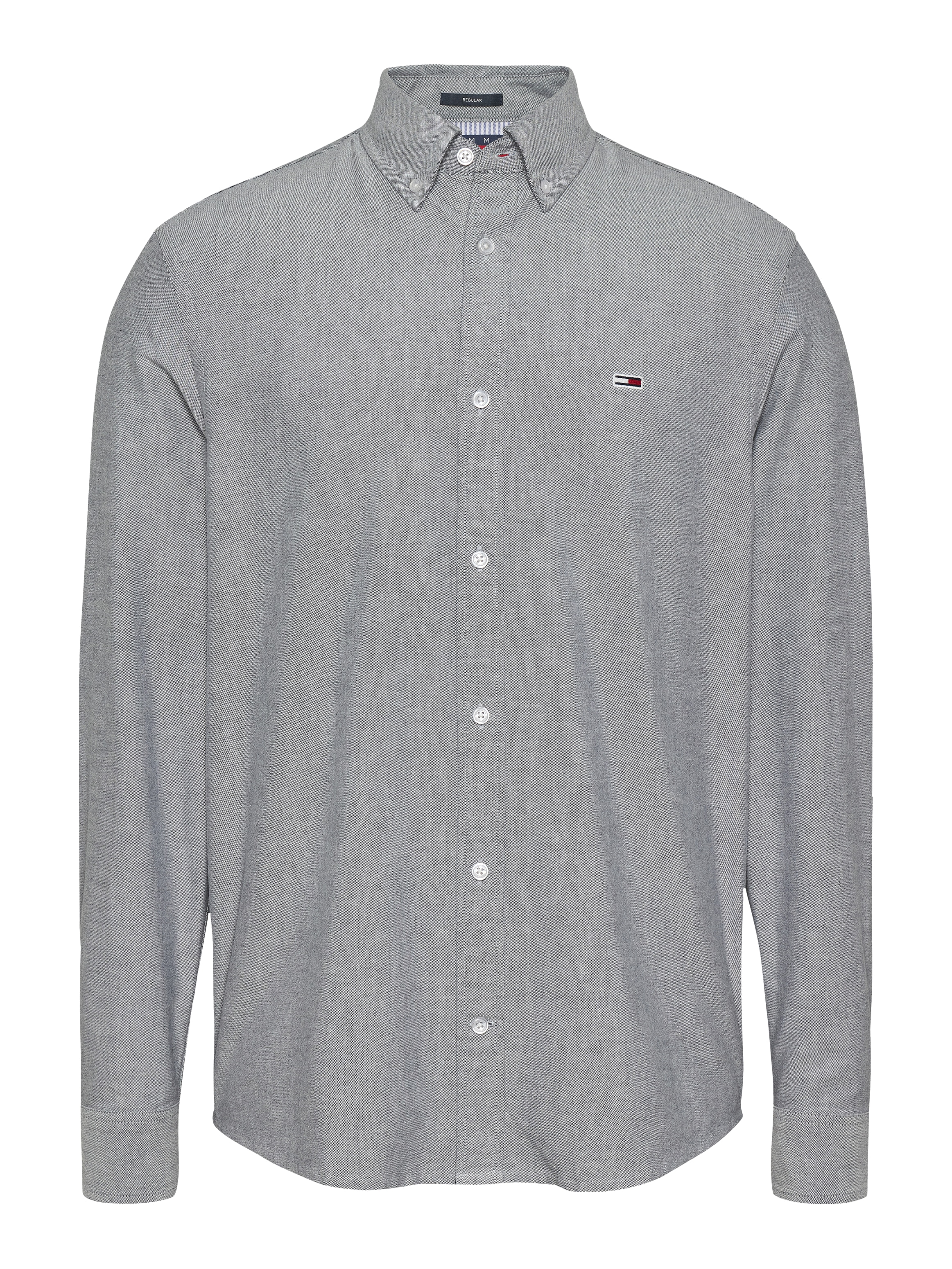 Tommy Jeans Langarmhemd »TJM REG OXFORD SHIRT EXT«, mit Logostickerei