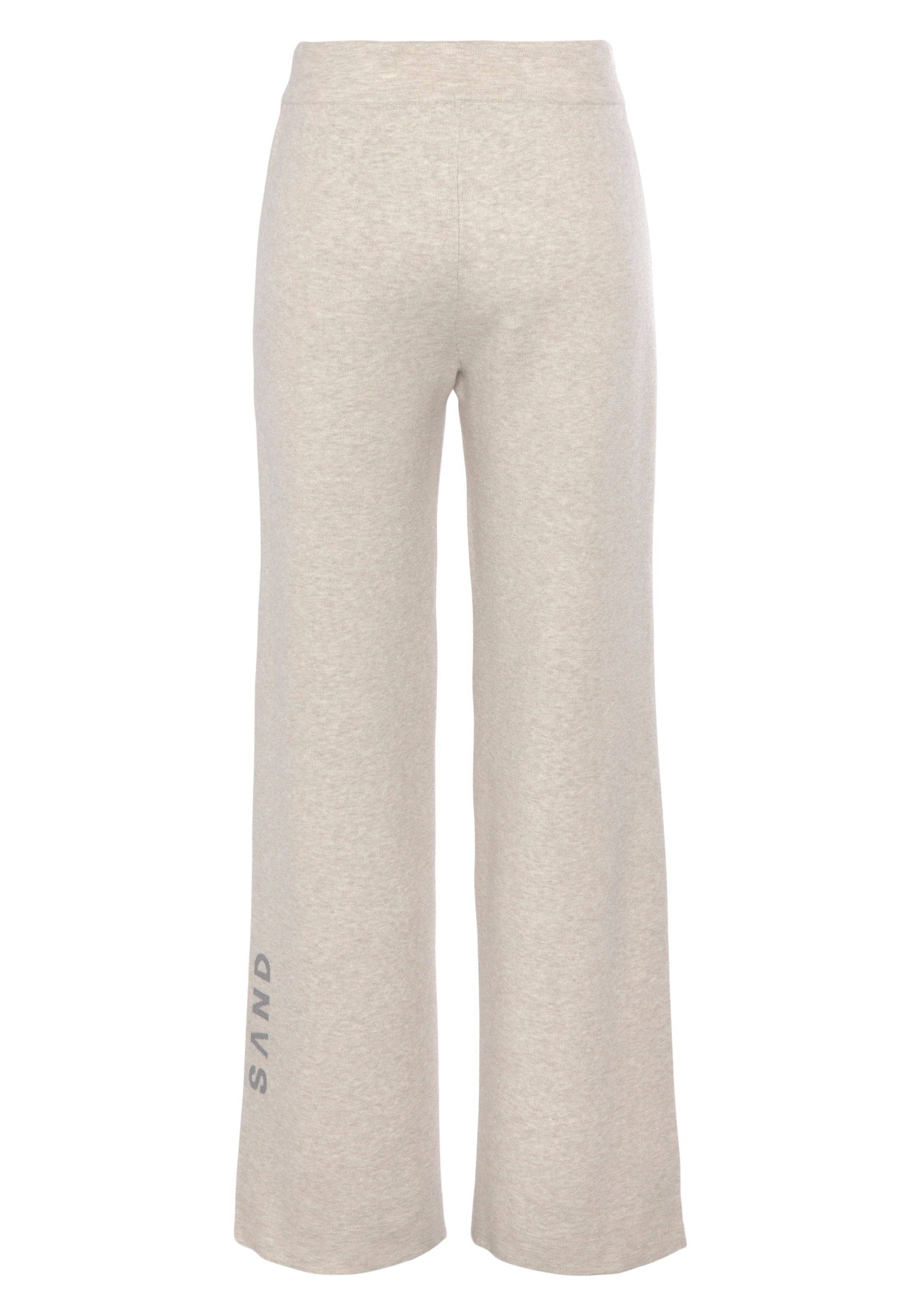 Elbsand Strickhose  mit weitem Bein und eingestricktem Logo, Loungewear