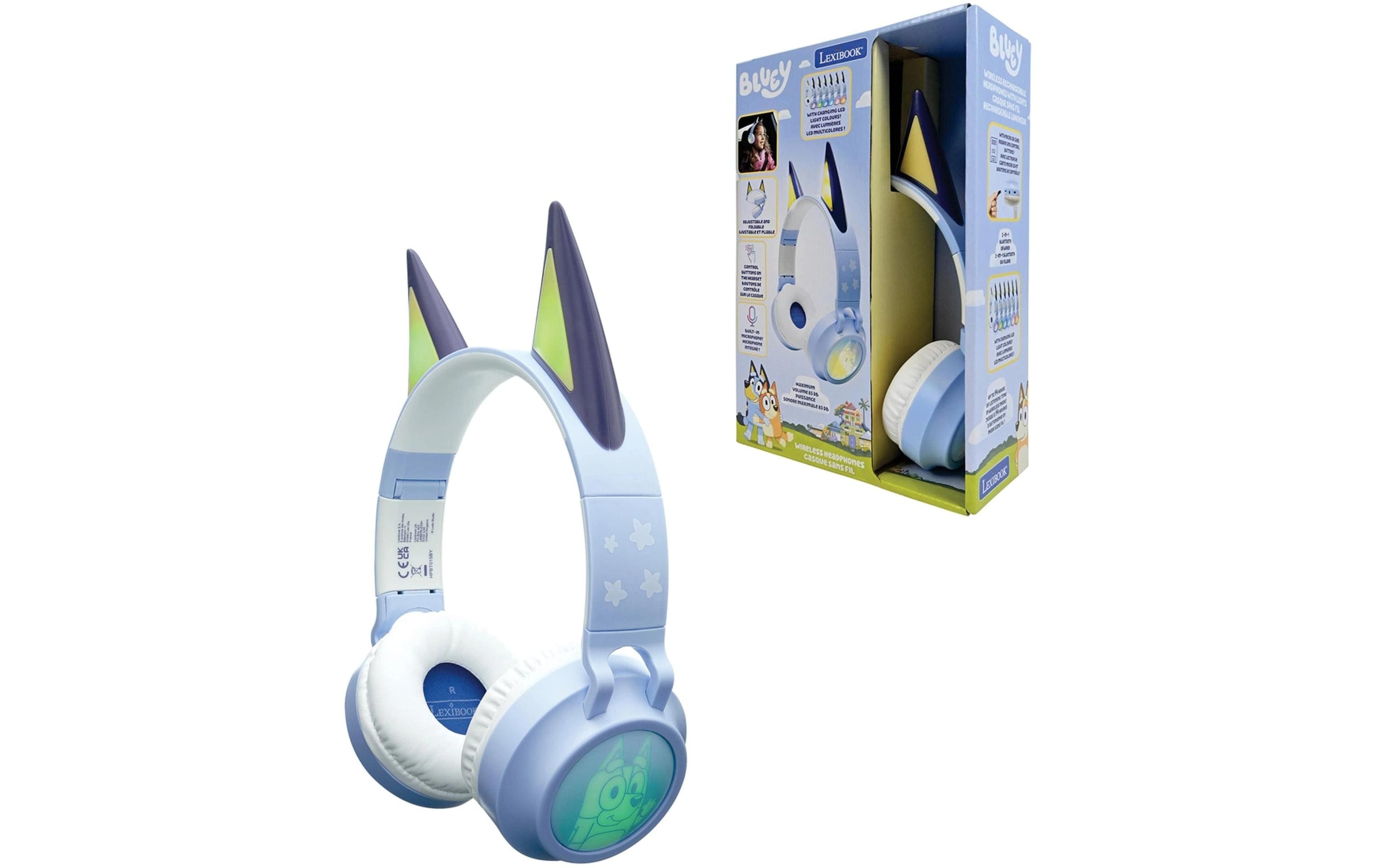 Lexibook® Écouteurs Bluetooth »3D Bluey Bluetooth«