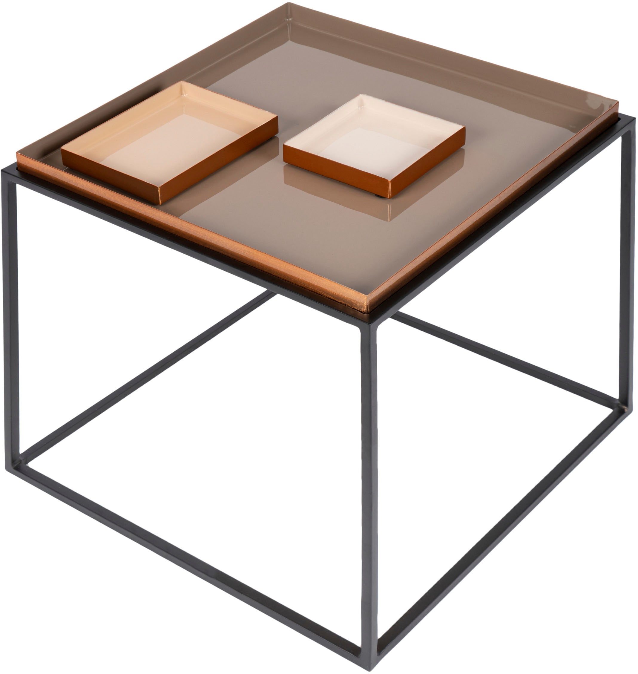 Kayoom Beistelltisch »Beistelltisch Famosa«, Bunter Tisch, Schalenmasse: 11 x 11 x 2 / 15,8 x 11 x 2 cm