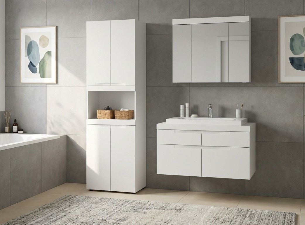 GOODproduct Badmöbel-Set »MAOI, 3-teilige Badkombination, hochwertige MDF Front«