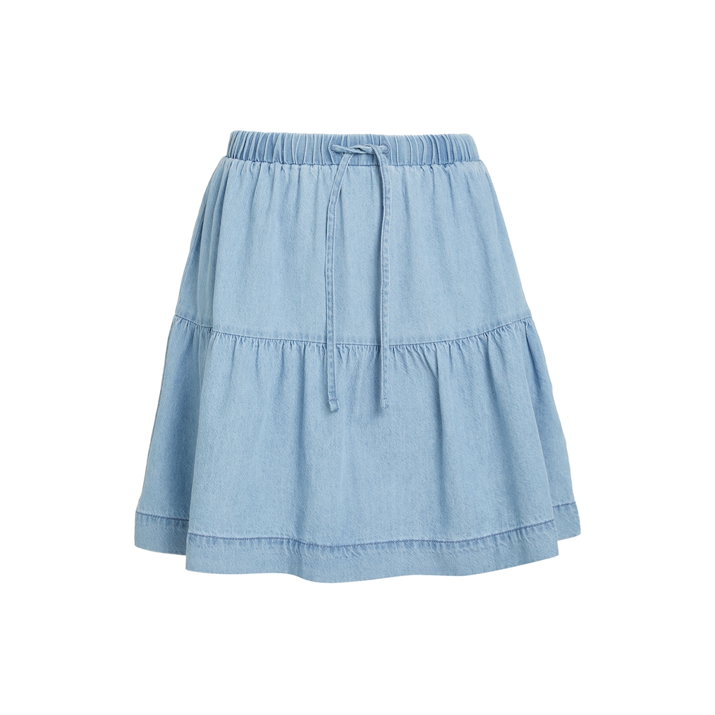Tommy Jeans Jeansrock »TJW TIERED CHAMBRAY MINI SKIRT«