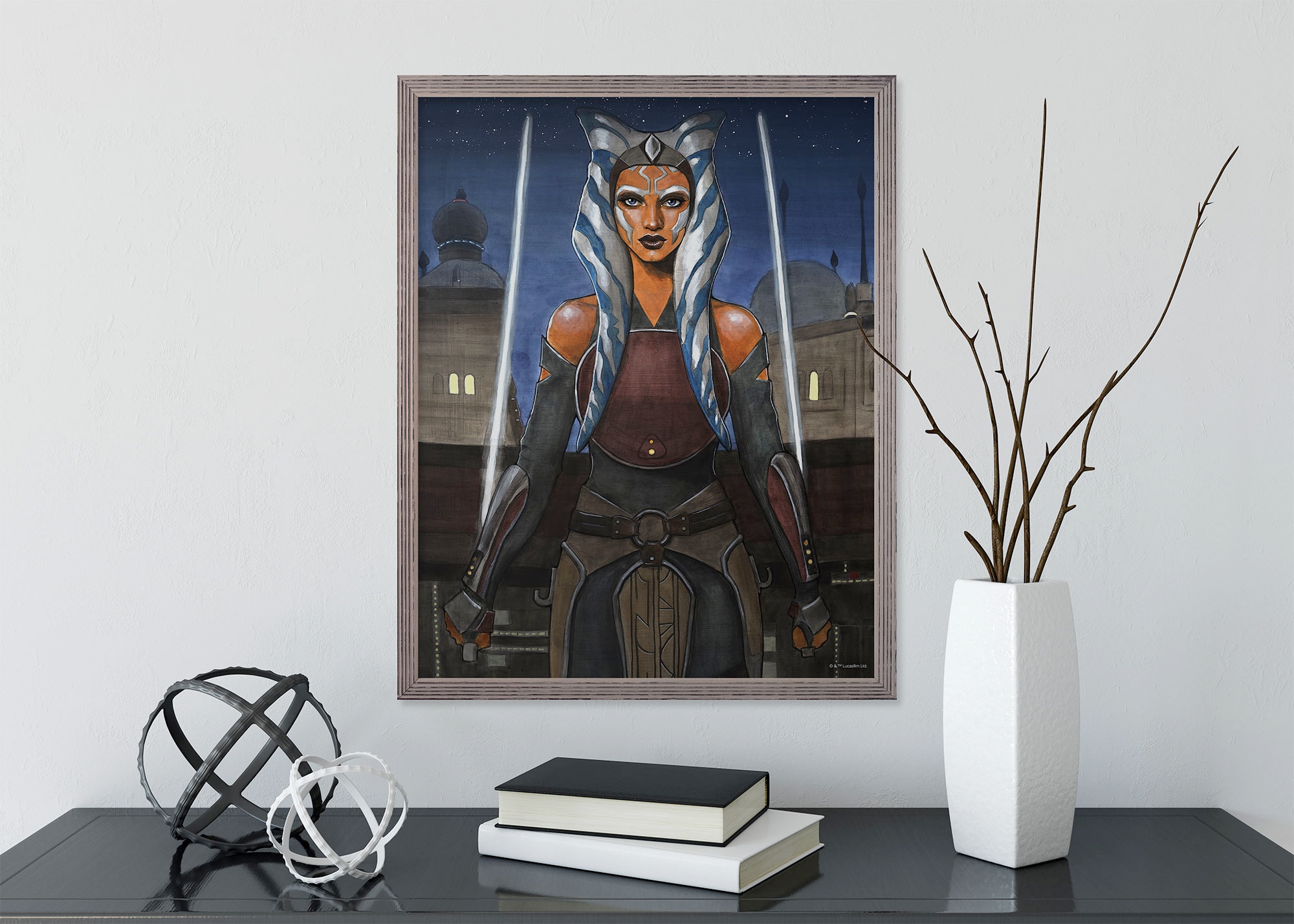 Image of Komar Wandbild "Star Wars Ahsoka" Disney Set, 1 Stk. tlg. 30 x 40 cm (Breite x Höhe) - Kinderzimmer, Dekoration