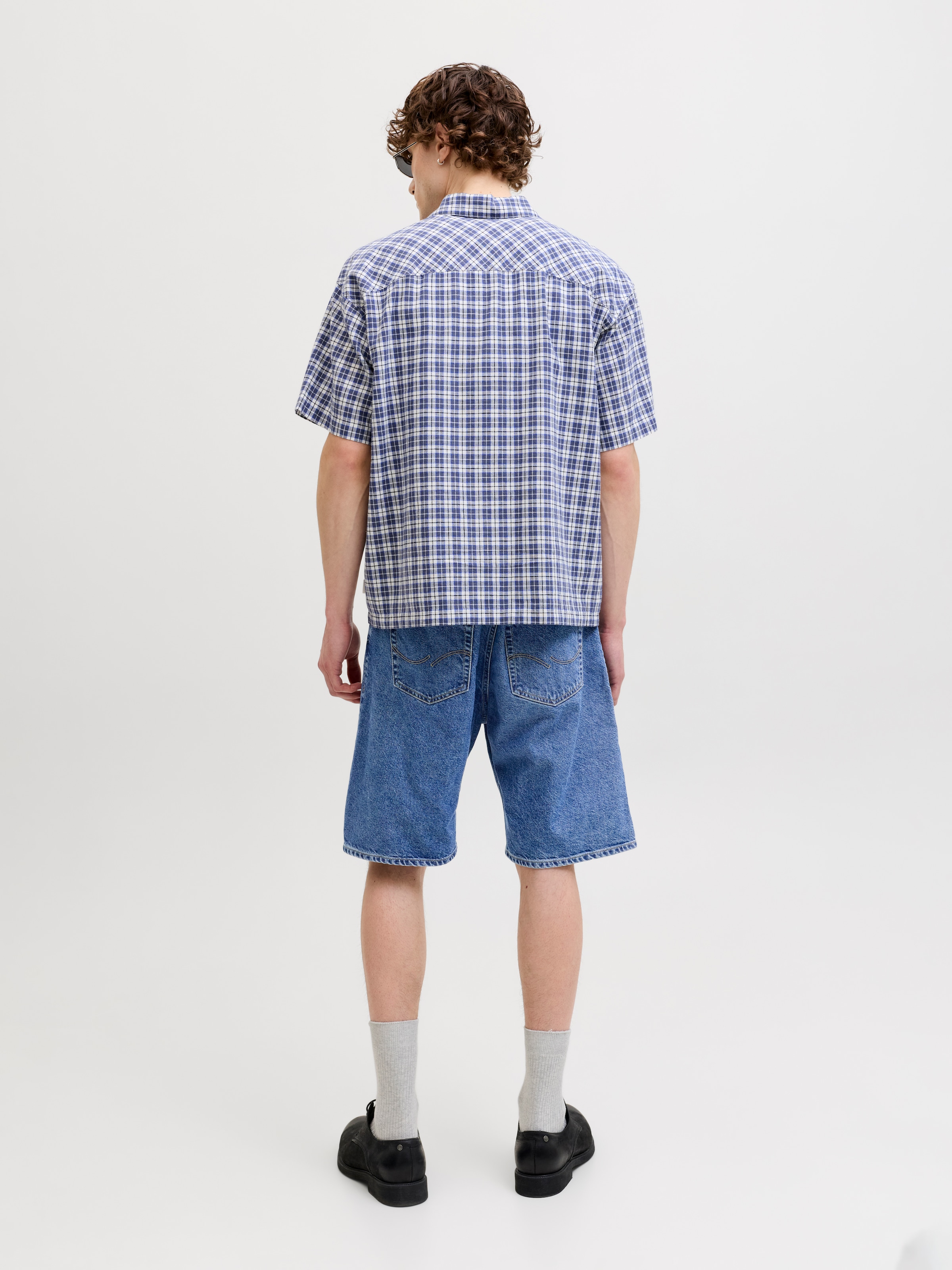 Jack & Jones Short en jean »JJIALEX JJORIGINAL SHORT« coton, taille haute, coupe ample