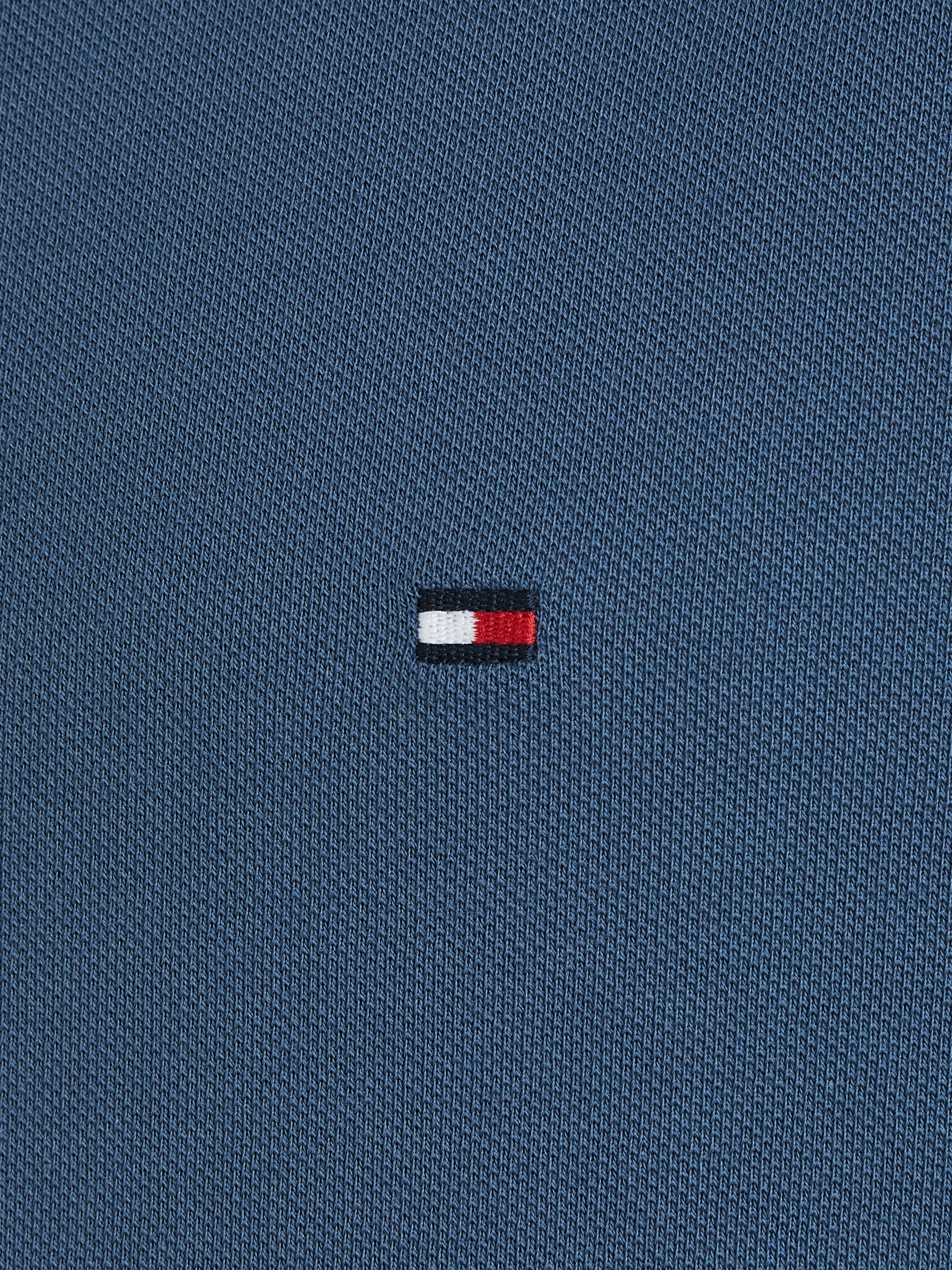 Tommy Hilfiger Poloshirt »1985 SLIM POLO mit Piqué-Struktur und Stickerei«, meliert, casual, slim fit, Baumwollmix, Polokragen