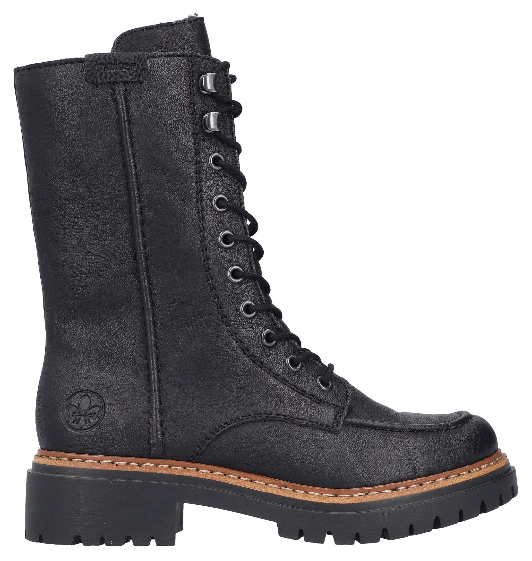 Rieker Bottes d'hiver  , talon bloc, bottine à lacets, boots à lacets avec doublure chaude