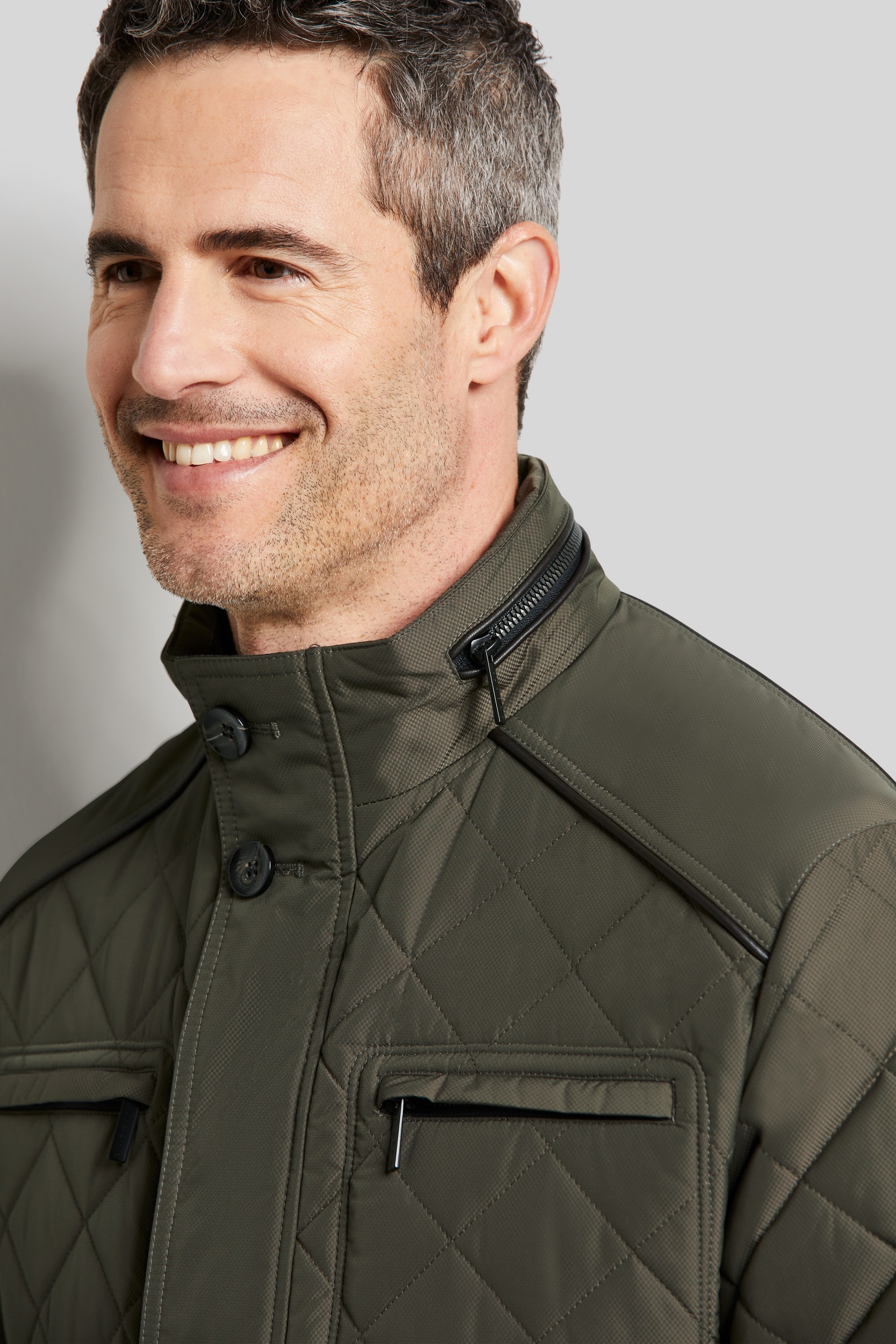 bugatti Langjacke, ohne Kapuze, im Rautenstepp