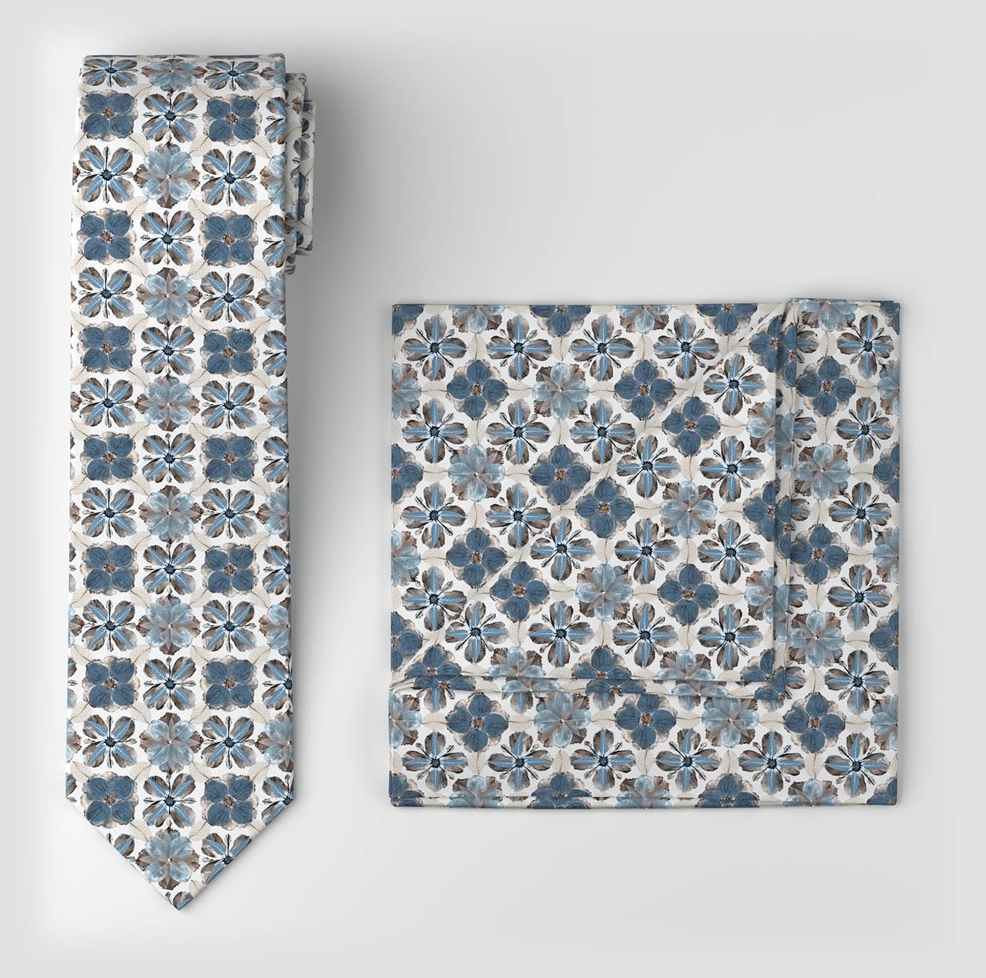 OLYMP Cravate Set, 2 cuis Set mit Einstecktuch