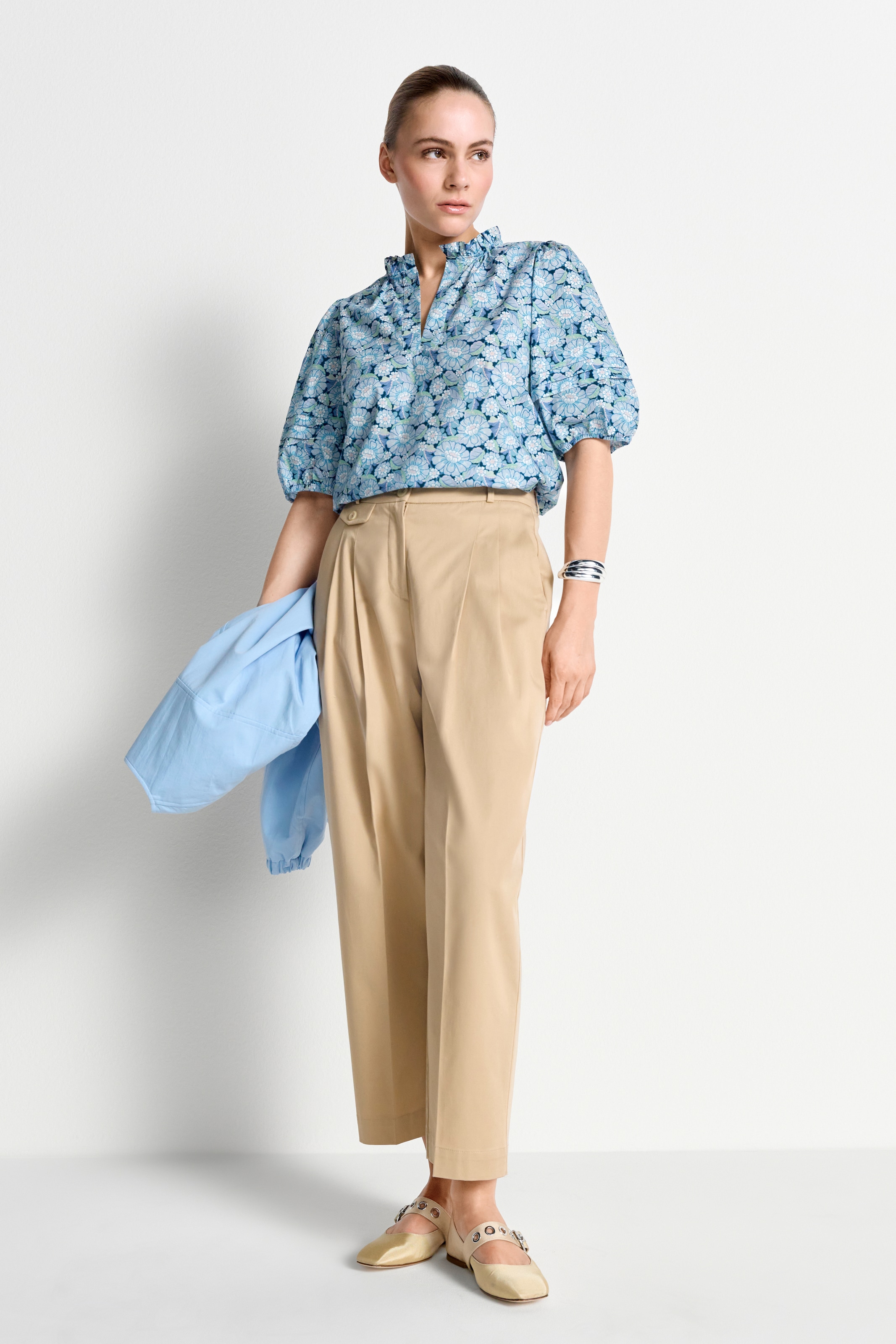 RICHROYAL Top chemisier imprimé Liberty floral
