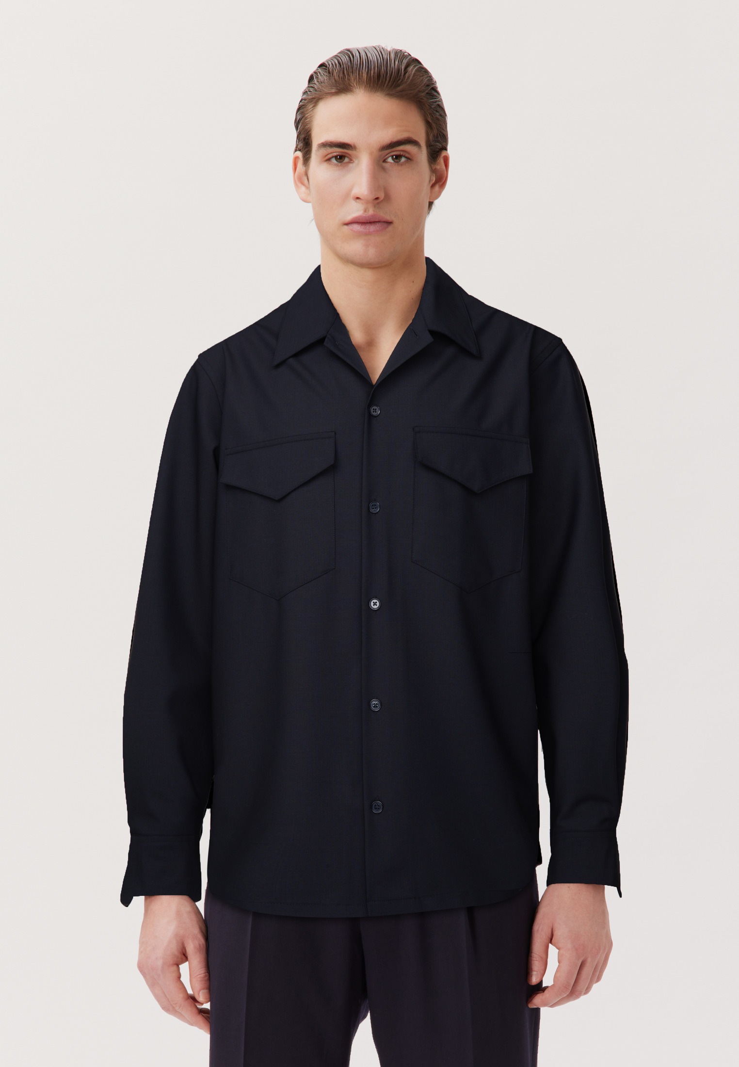 studio seidensticker Businesshemd »Studio« Regular 1/1 Reverskragen Uni