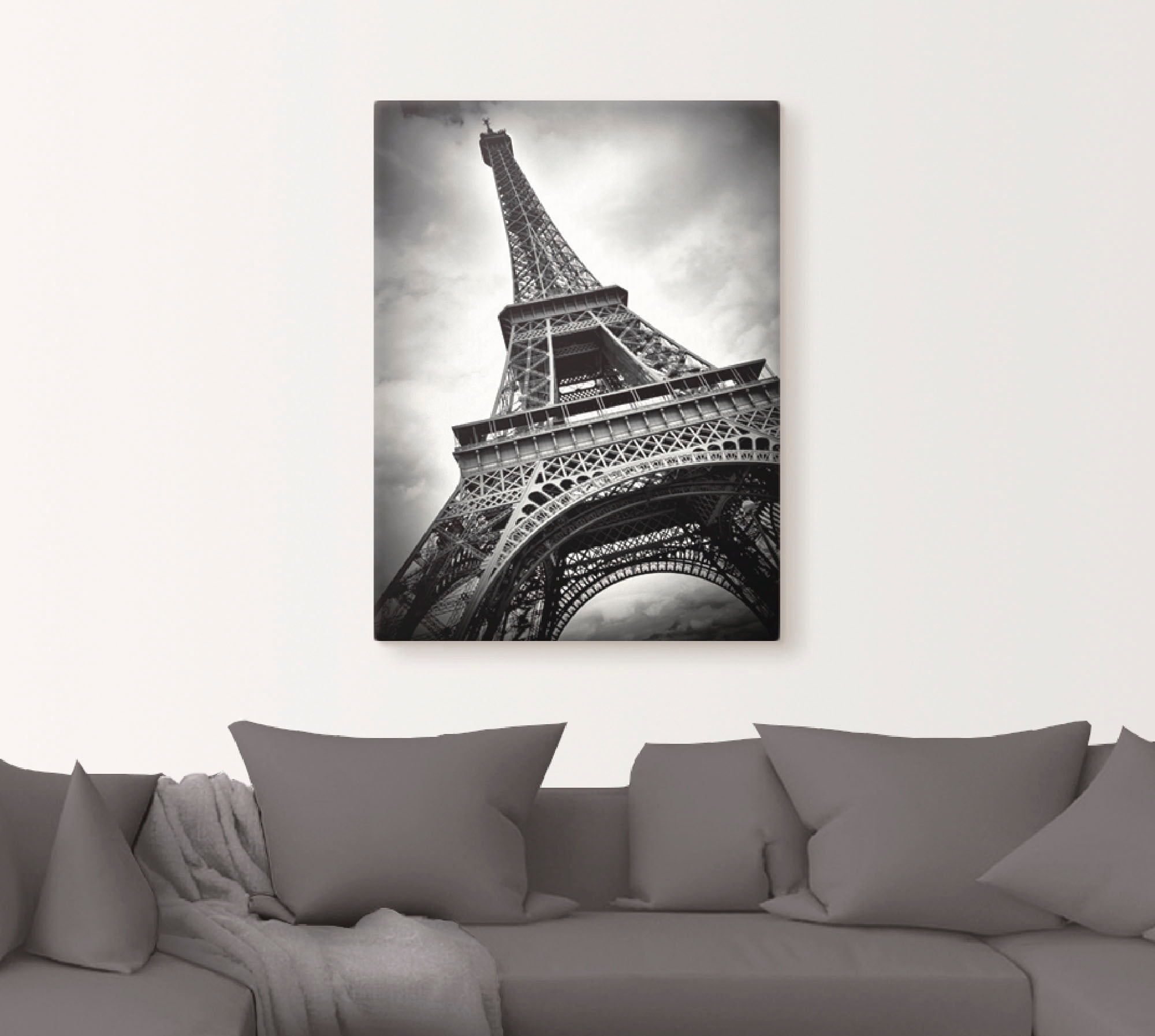 Artland Wandbild »Eiffelturm Paris«, Gebäude, (1 St.), als Leinwandbild, Poster in verschied. Grössen