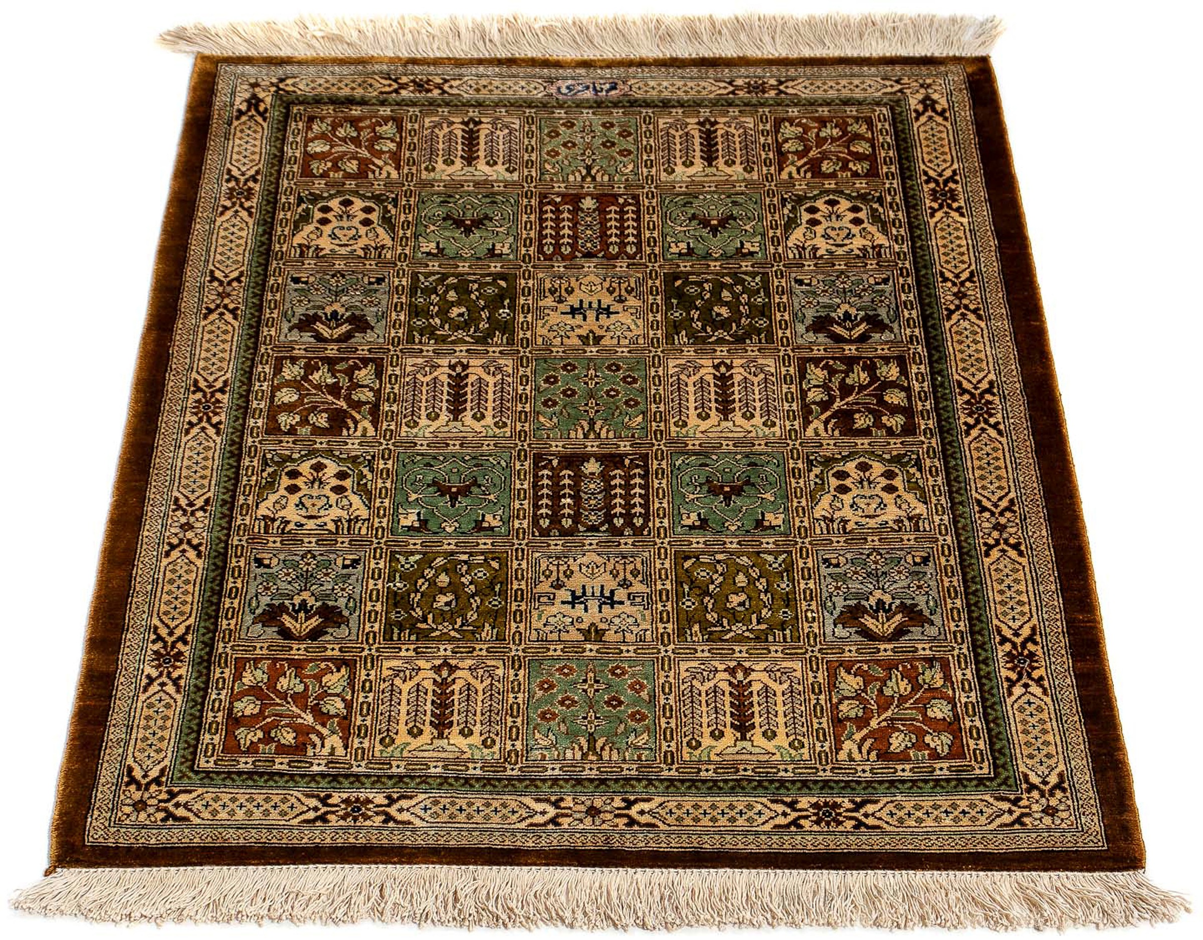 Image of morgenland Orientteppich »Perser - Ghom - 77 x 55 cm - mehrfarbig«, rechteckig, 10 mm Höhe, Wohnzimmer, Handgeknüpft, Einzelstück mit Zertifikat bei Ackermann Versand Schweiz