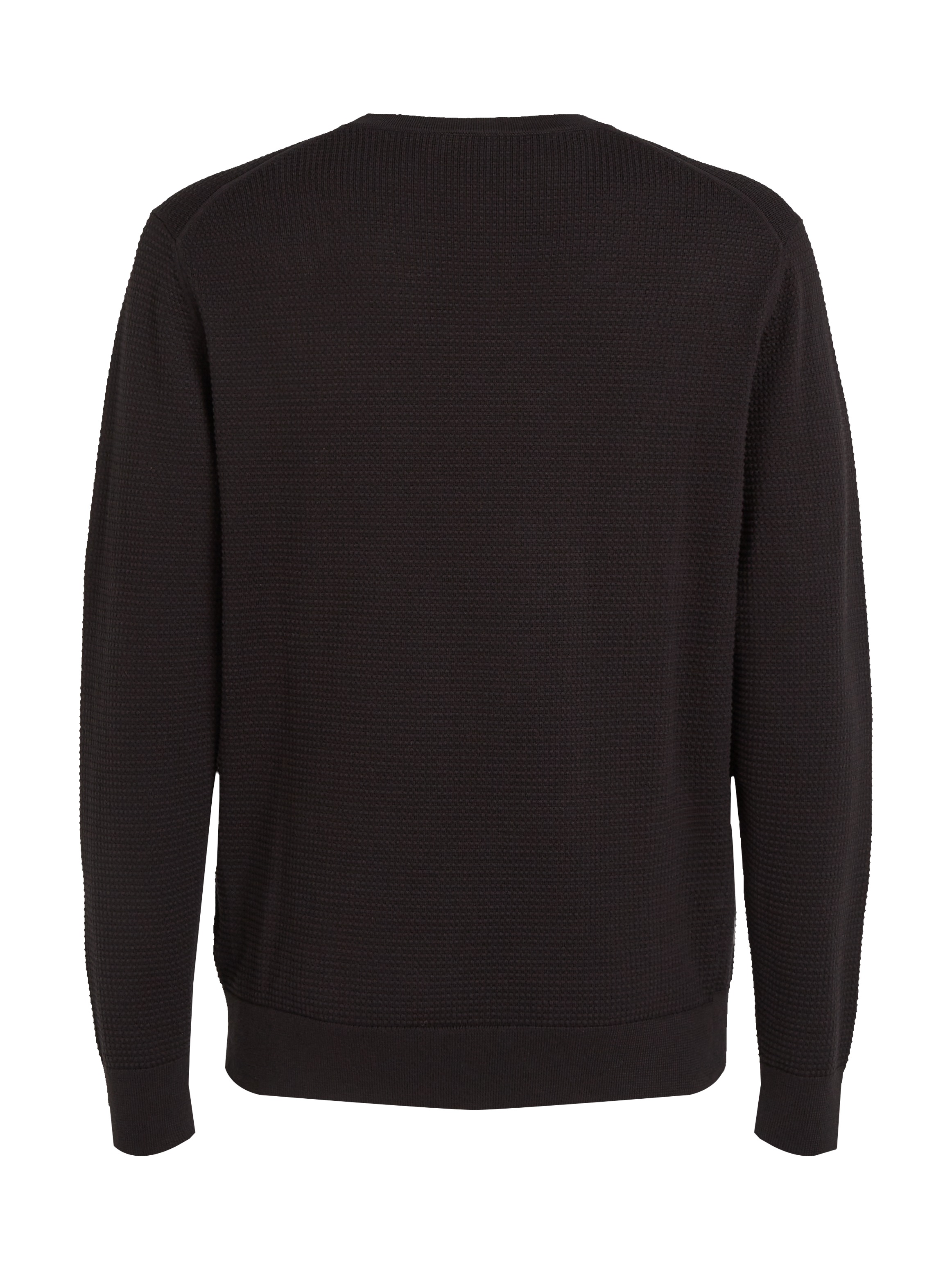 Calvin Klein Rundhalspullover »WAFFLE TEXTURE CN SWEATER«, mit Logoprint