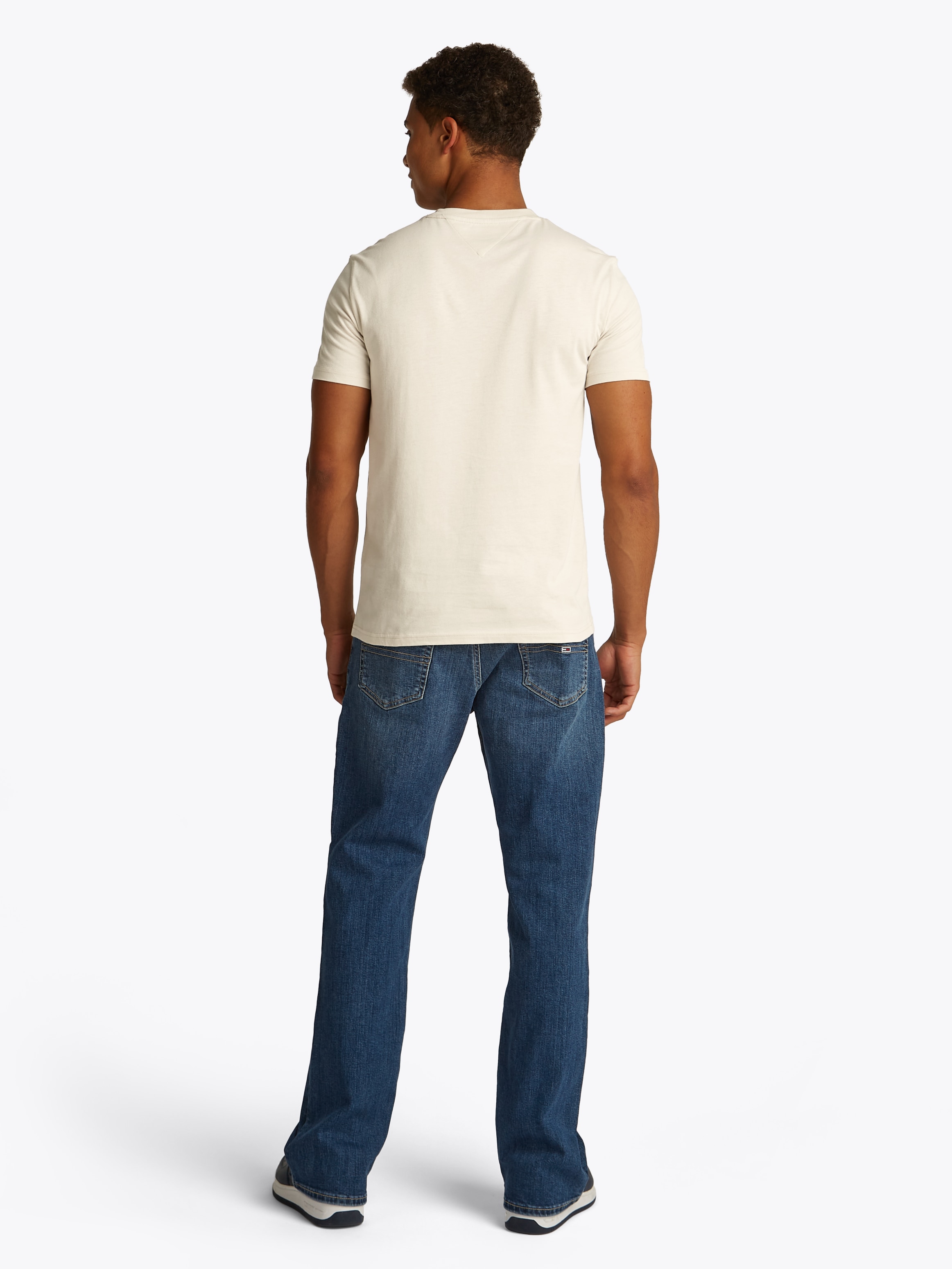 Tommy Jeans Rundhalsshirt »TJM XSLIM 2PACK JERSEY TEE EXT«, (Packung, 2er-Pack), Logostickerei, 2Pack