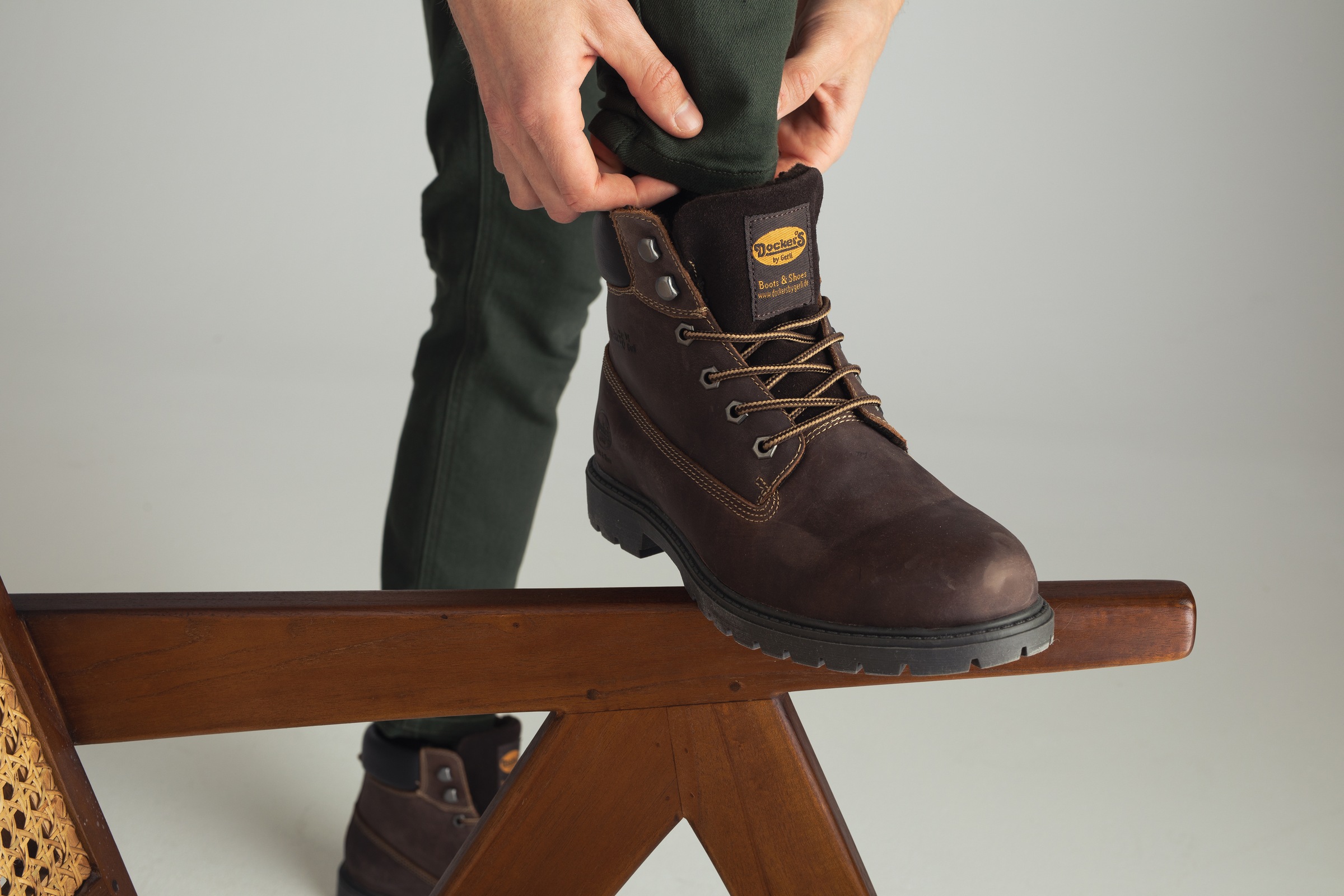 Dockers by Gerli Bottes d'hiver  Workerboots, Schnürstiefel mit Blockabsatz