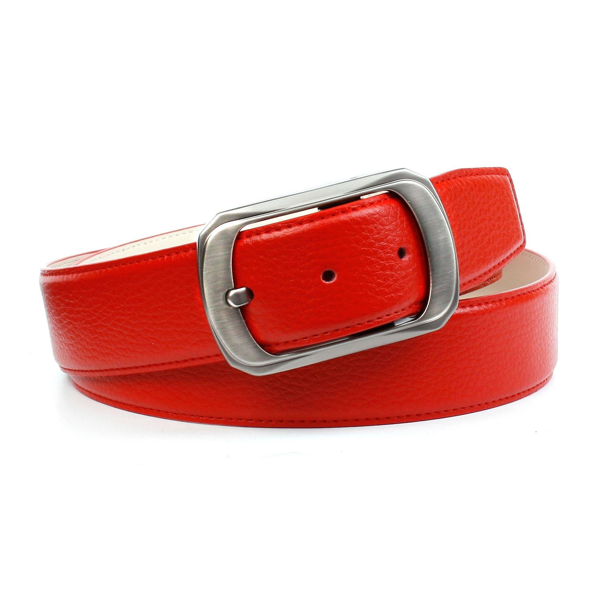 Image of Anthoni Crown Ledergürtel, mit matter Schliesse, helle Rückseite bei Ackermann Versand Schweiz